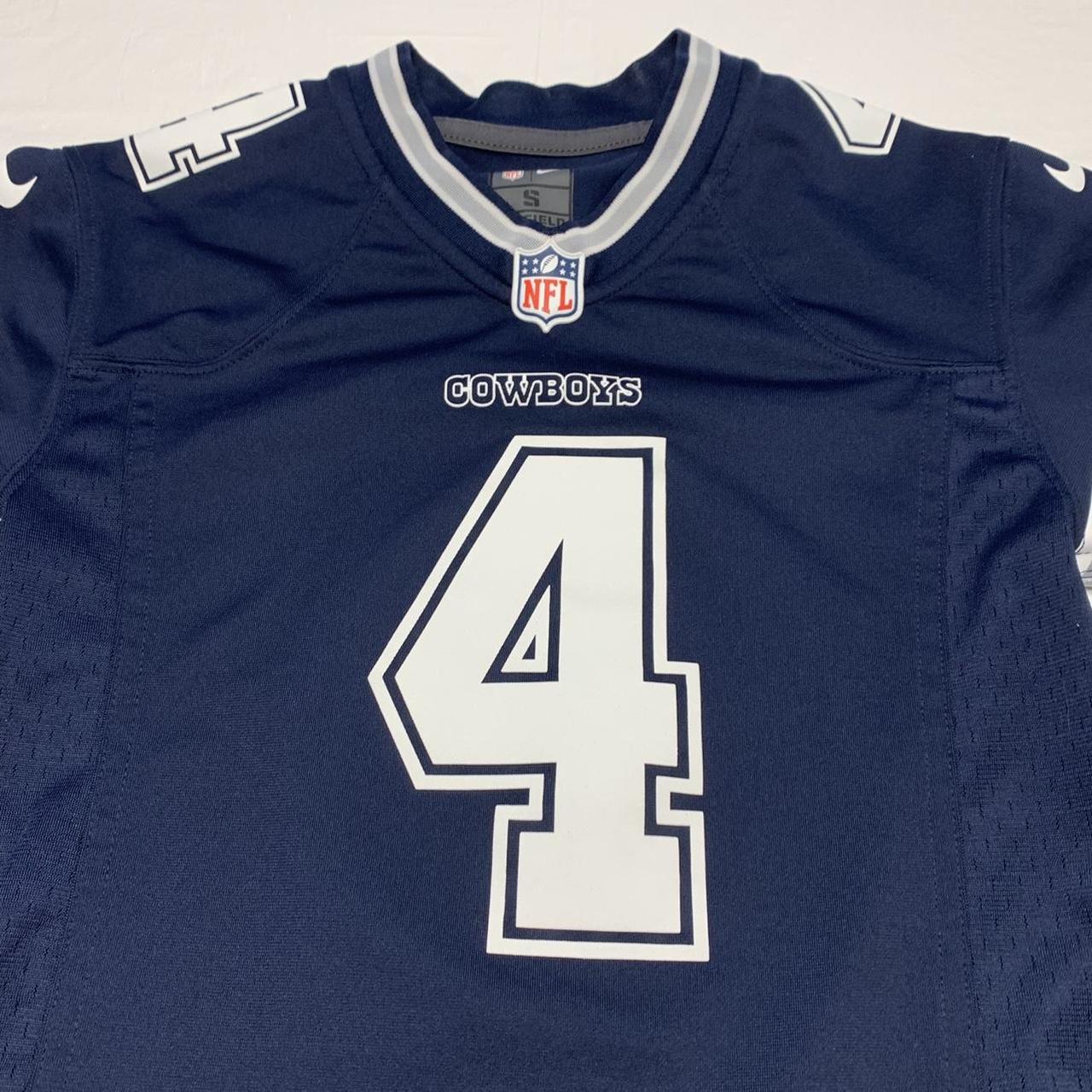 Dallas Cowboys Dak Prescott Jersey Black Blue and - Depop