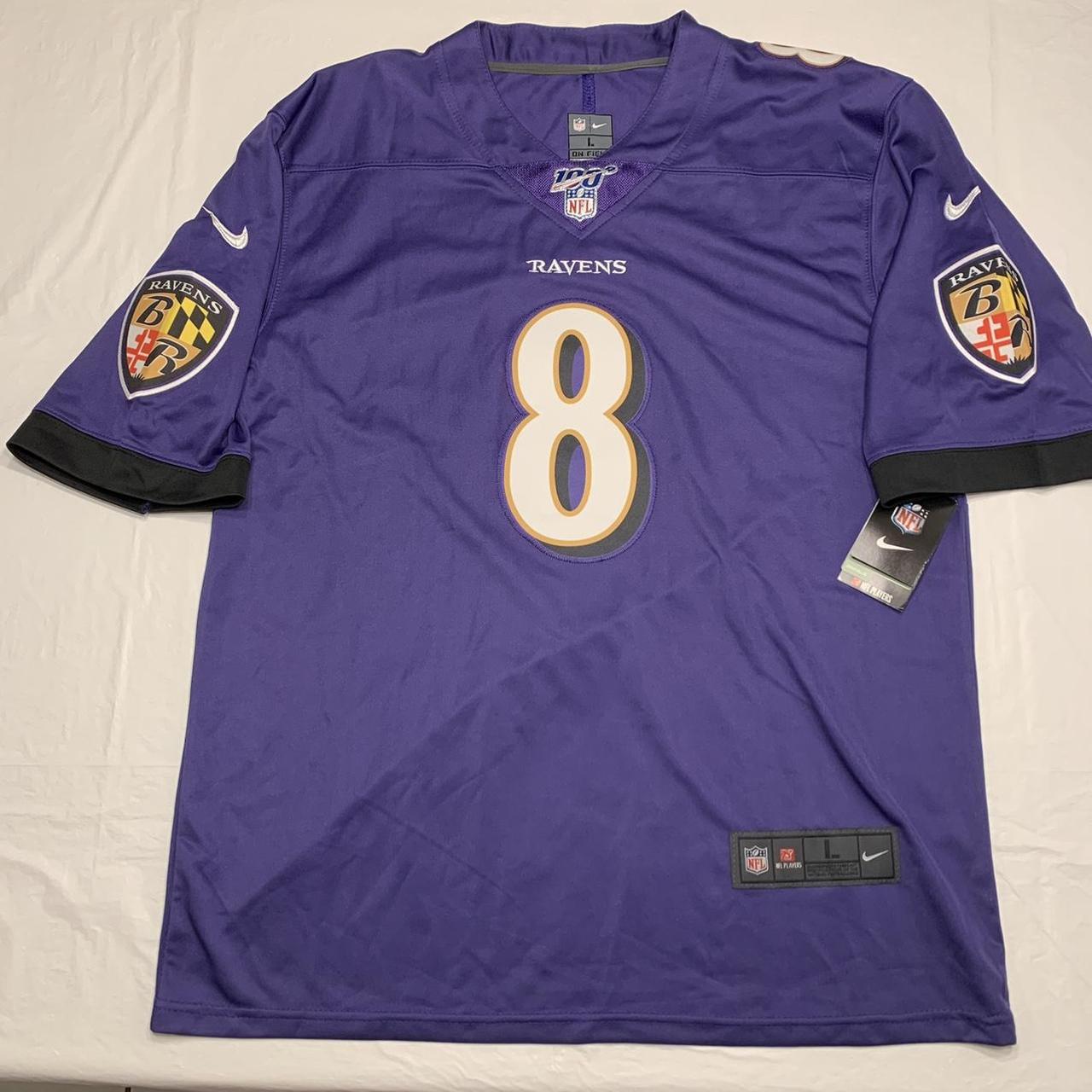 Nike Baltimore Ravens Lamar Jackson Color Rush - Depop