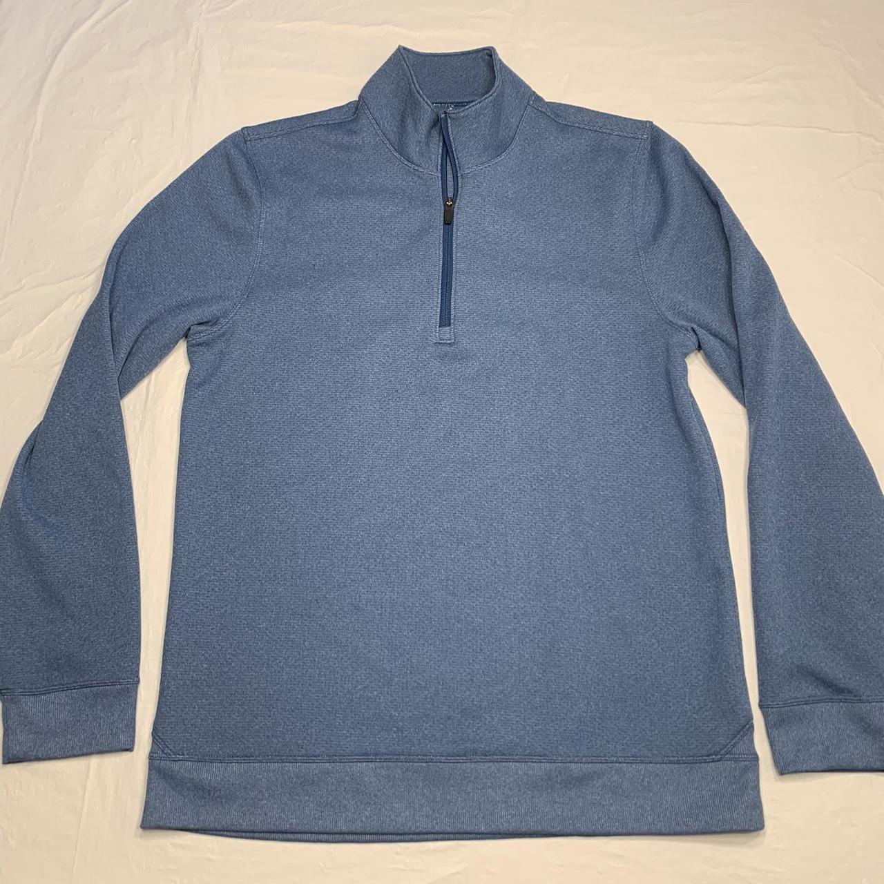 Under Armour Heat Gear Loose Blue 1/4 Zip Pullover... - Depop