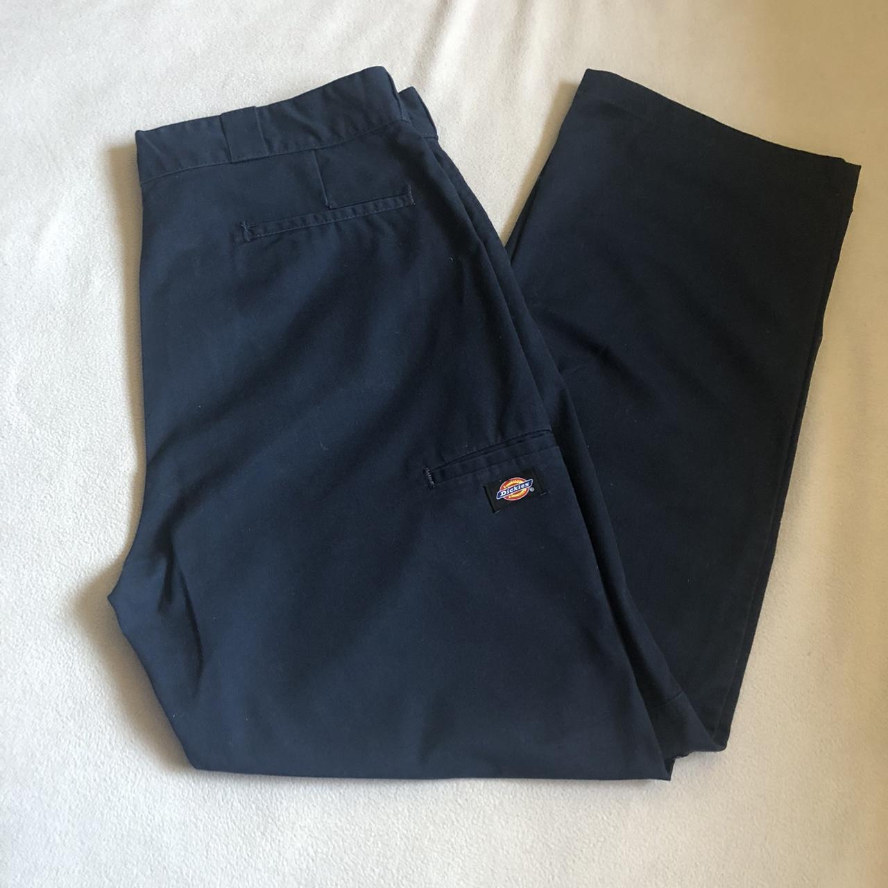 Navy blue Dickies Double Knee pants like new, no... - Depop