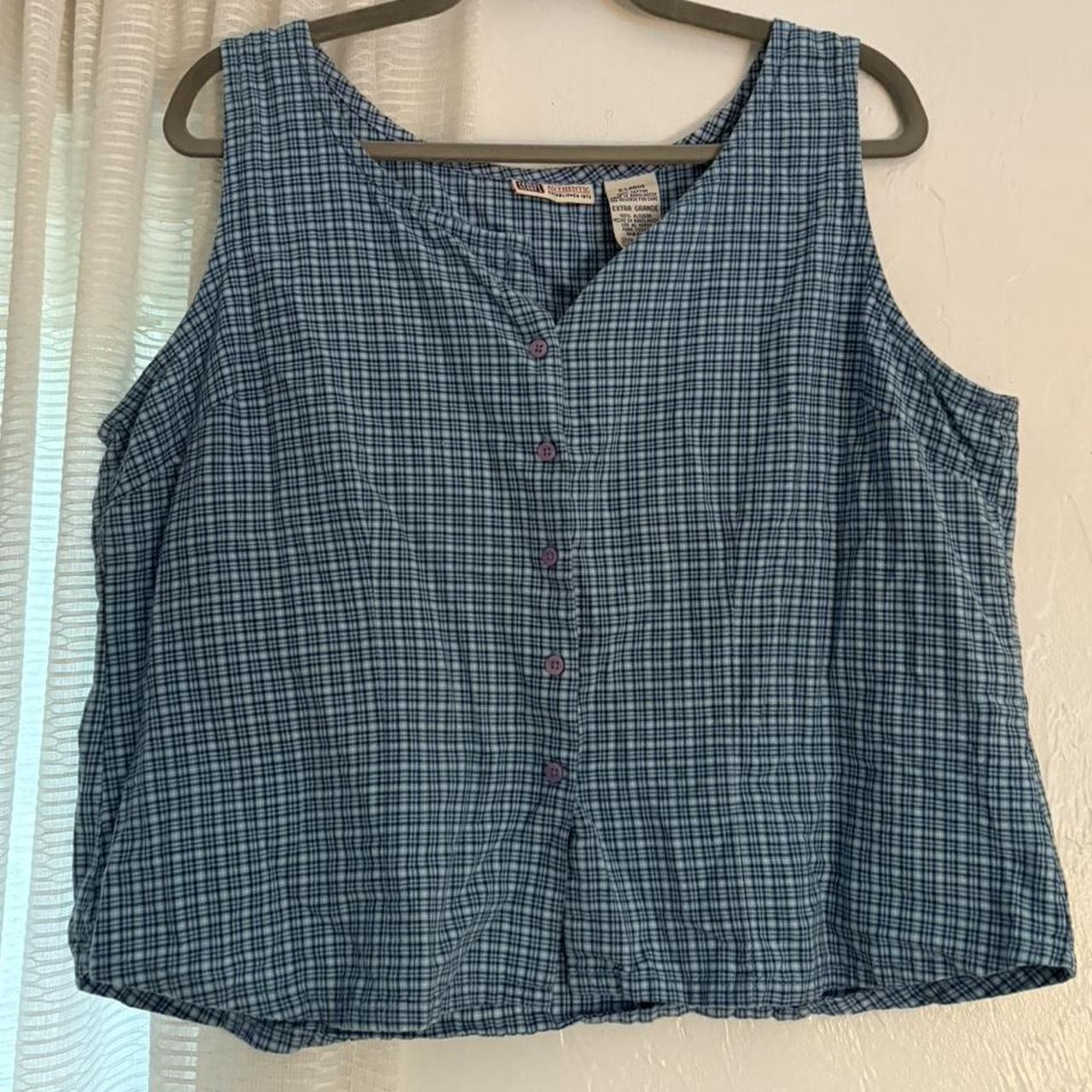 Faded Glory Women's Blouse - Blue/Green - XL – Bl… - image 1