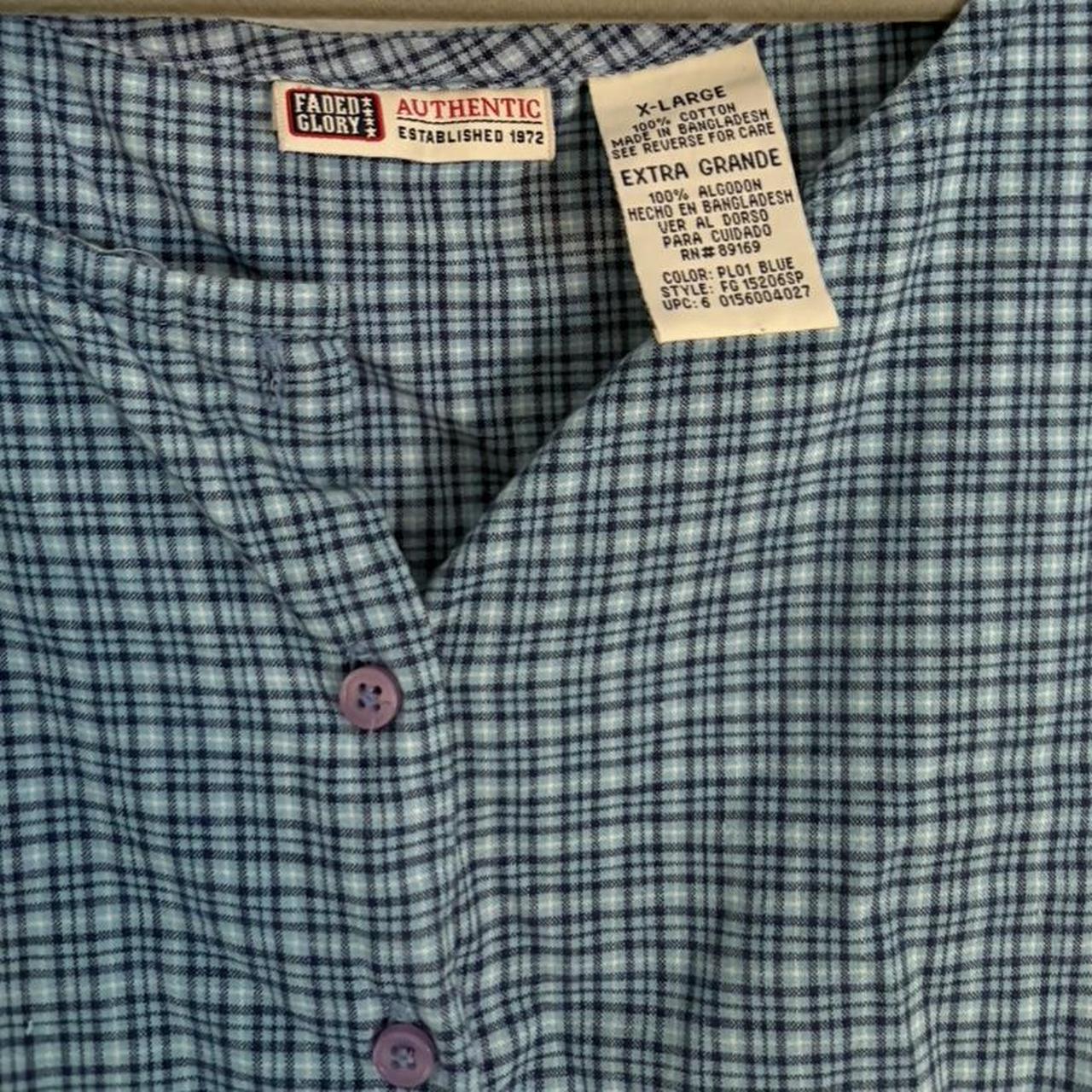 Faded Glory Women's Blouse - Blue/Green - XL – Bl… - image 3