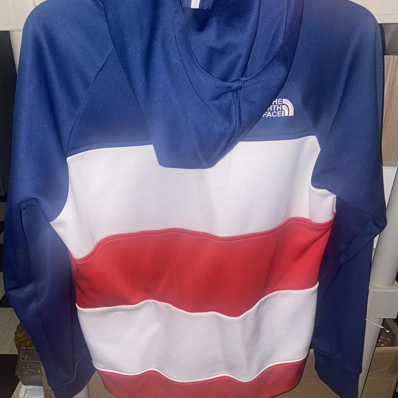 north face hoodie zip up XL in boys fits like a... Depop