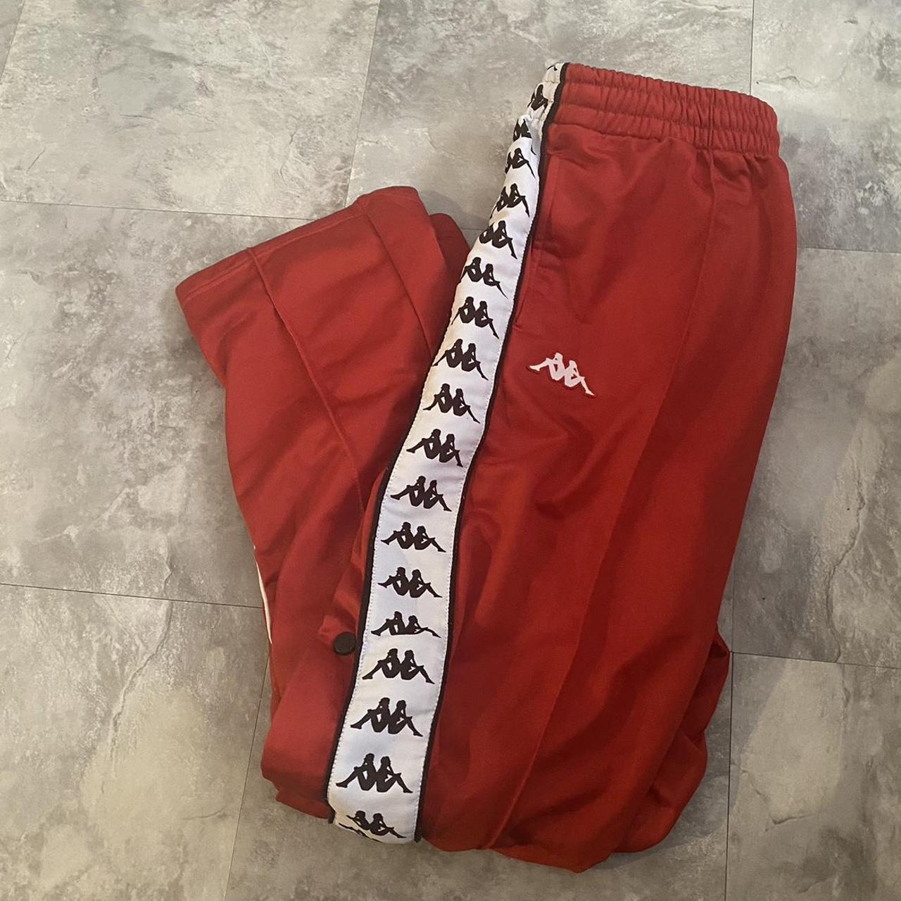 Kappa Men's Red and Joggers-tracksuits | Depop