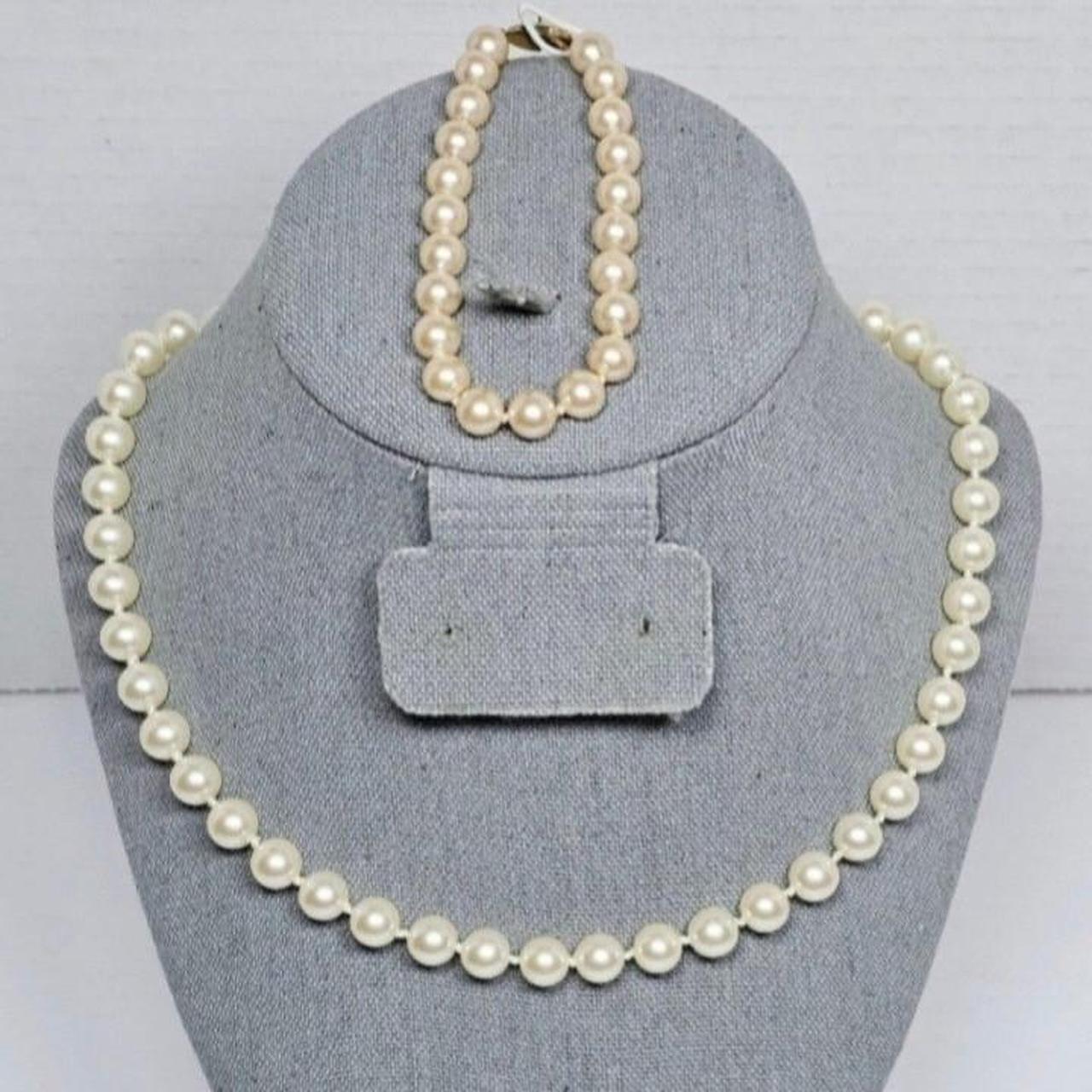 Monet Jewelry Simulated Pearl 36 Inch Rolo Strand Necklace, Color: White -  JCPenney