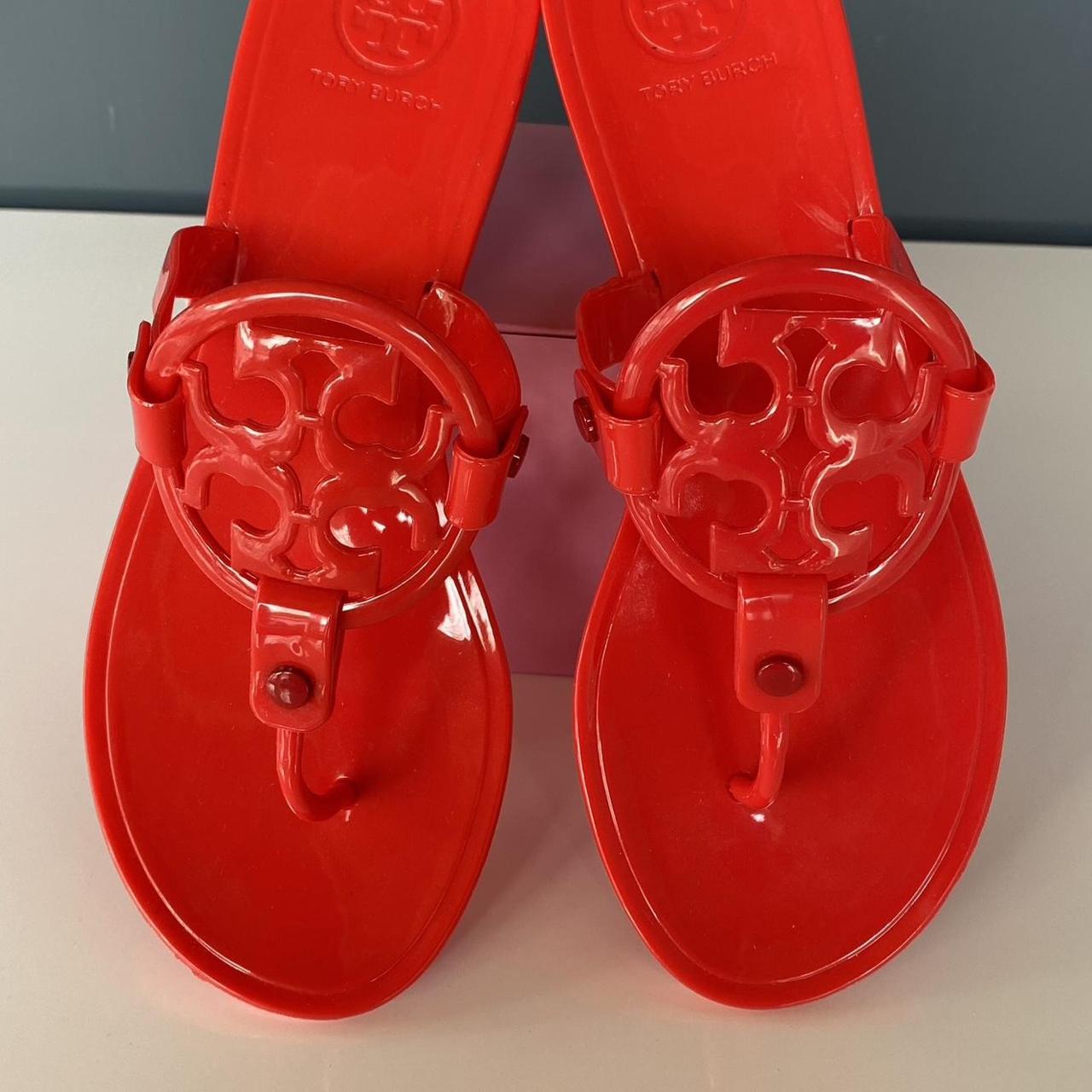 Tory Burch Mini Miller Women's Flat Thong Jelly Sandals - White, US 8 | eBay