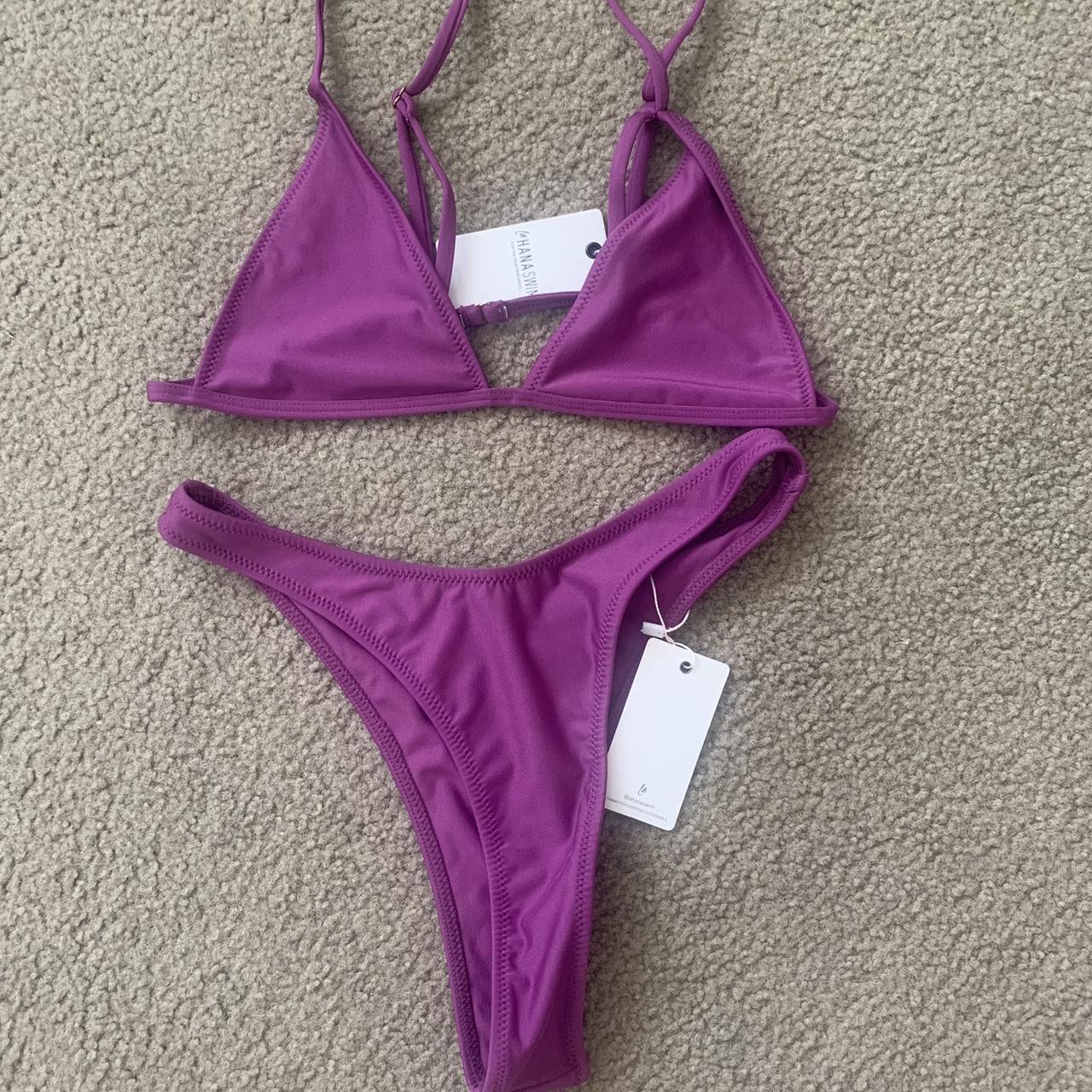 Lahana Swim Purple Bikini Top Size Small And Depop