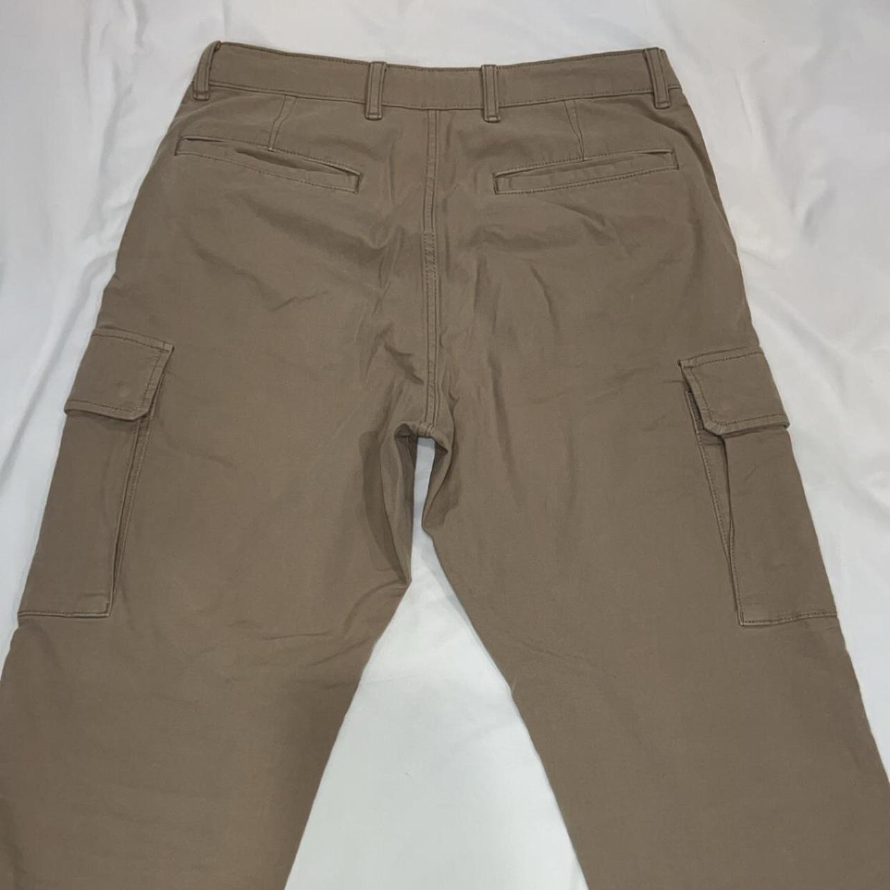UNIQLO tan cargo pants, only one small oil dot shown... Depop