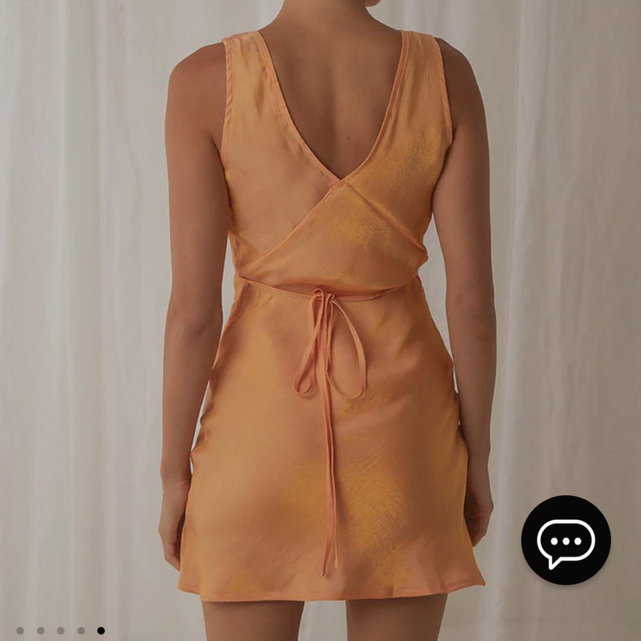 Peppermayo Women's Orange and Tan Dress (3)