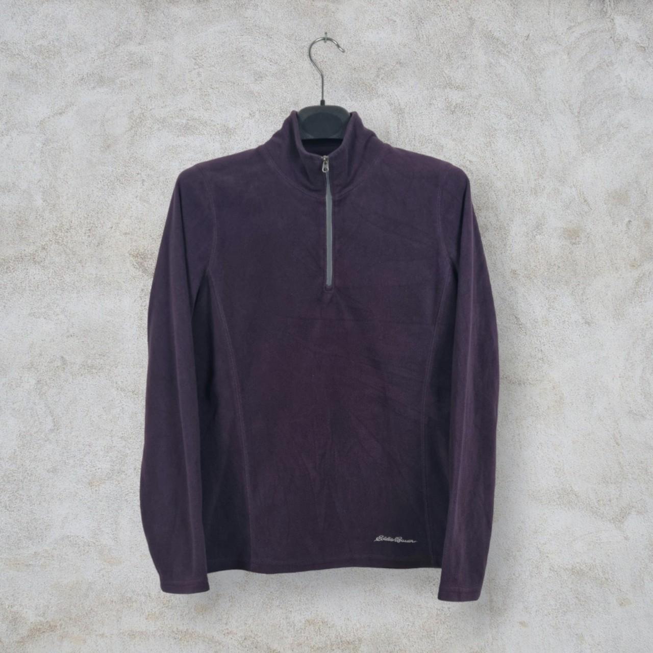 Eddie Bauer Fleece Zipneck (W) purple, very comfy,... - Depop