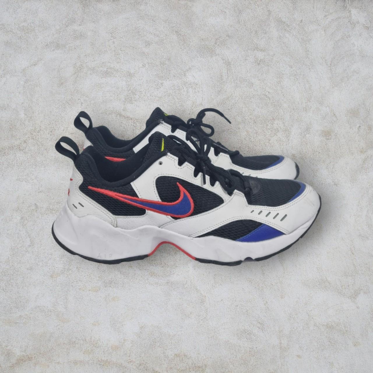 Nike Air Heights white black purple pink Cond Depop