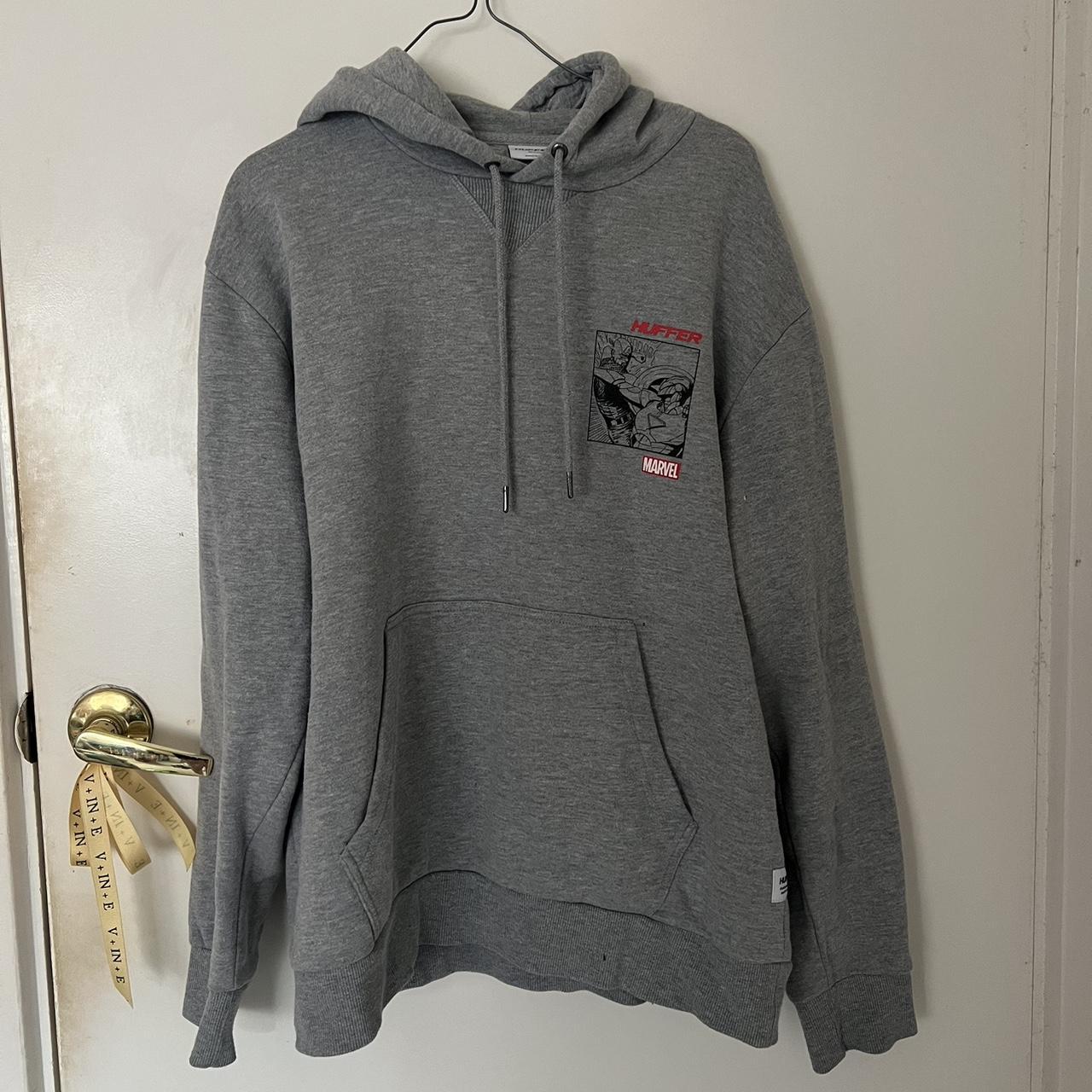 Huffer Avengers hoodie 🩶🖤 OPEN TO OFFERS Boys... - Depop