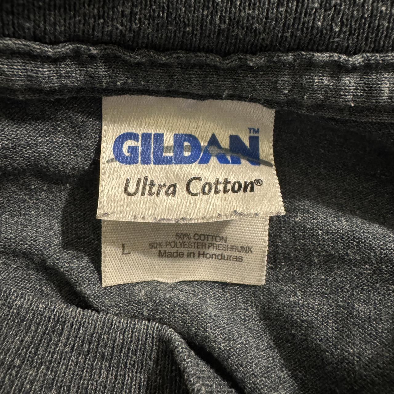 Gildan Men's T-shirt - Grey/Black - L – Vintage O… - image 5