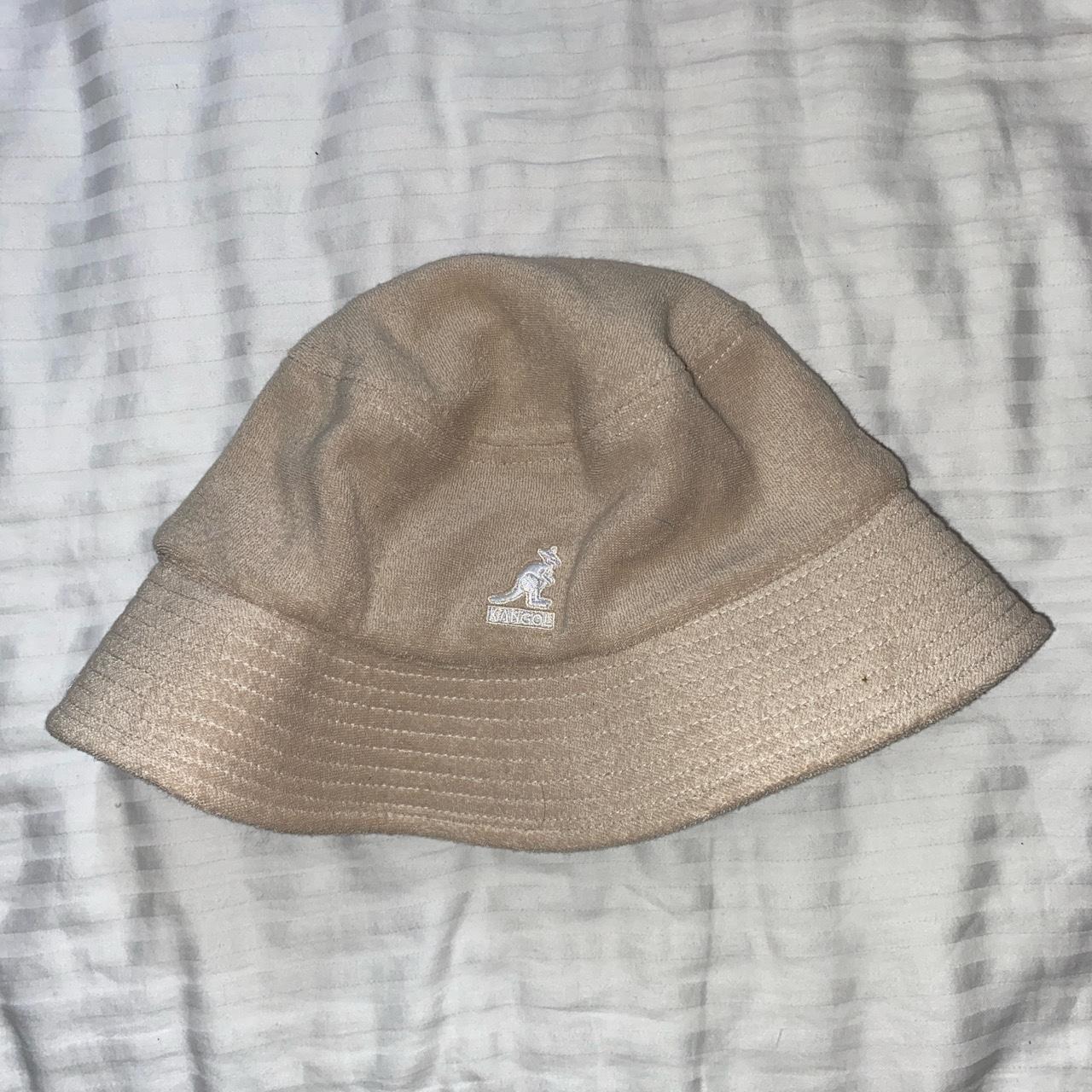 Brand new beige / cream Kangol bucket hat with towel... Depop