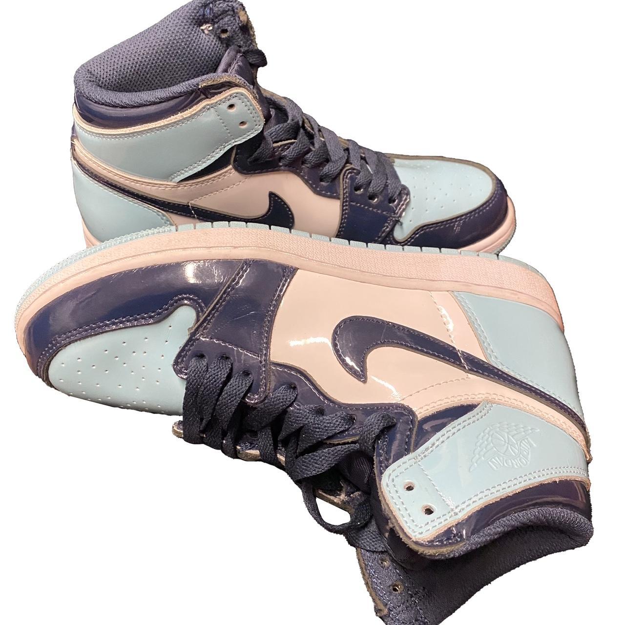 nike air jordan 1 blue brown yellow unisex basketball shoes