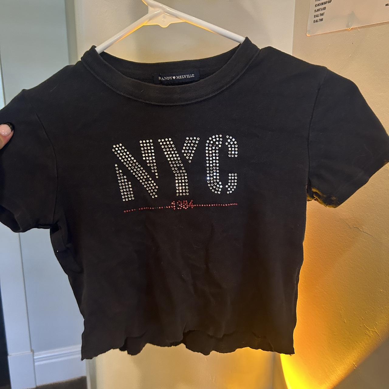 brandy Melville NYC baby tee one size... - Depop