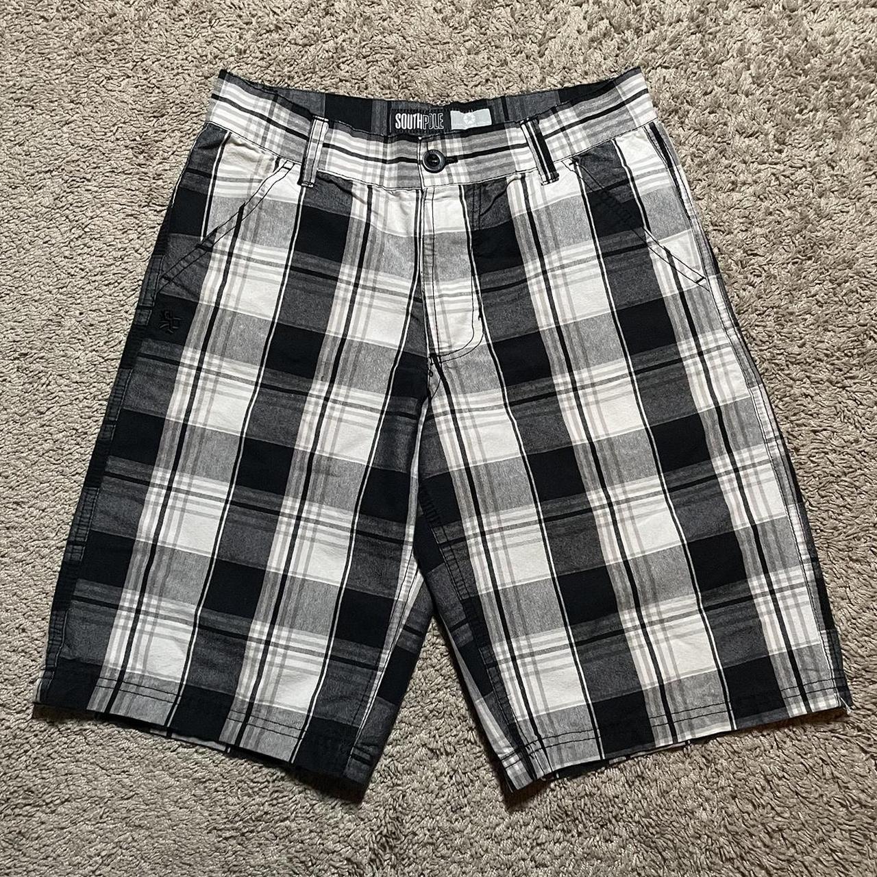 •Y2K Southpole plaid shorts, great quality material,... - Depop