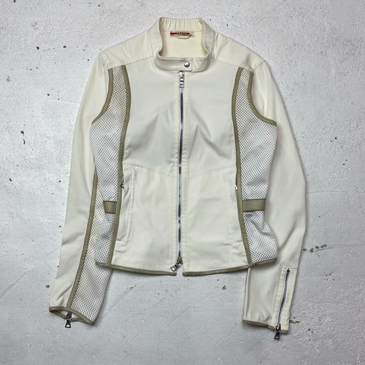 2000s prada sport archive leather jacket-