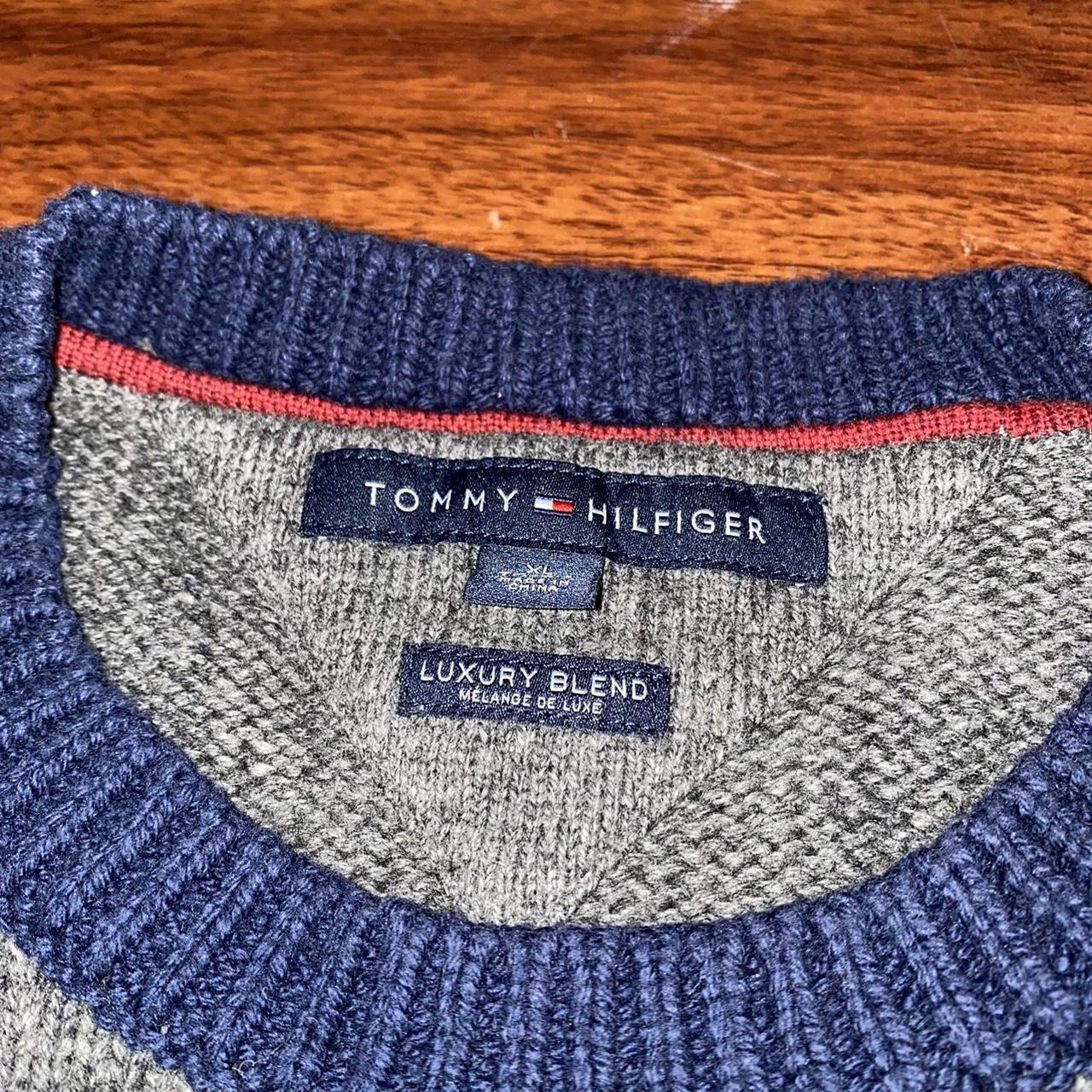 Men’s Tommy Hilfiger Flag Logo Knit Sweater LUXURY... - Depop