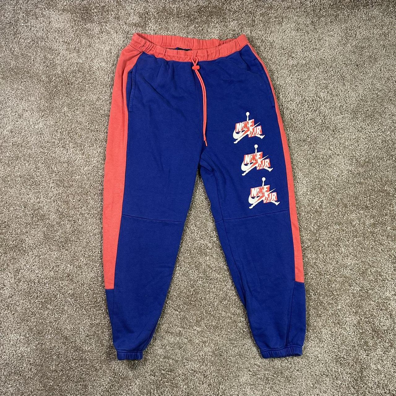 White and best sale red jordan sweatpants