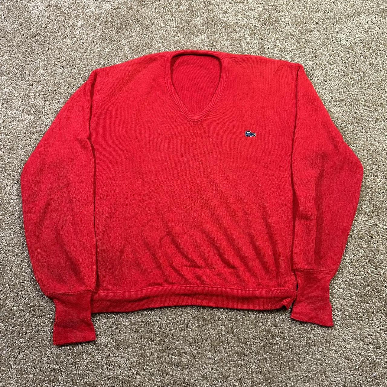 Lacoste sweater outlet red