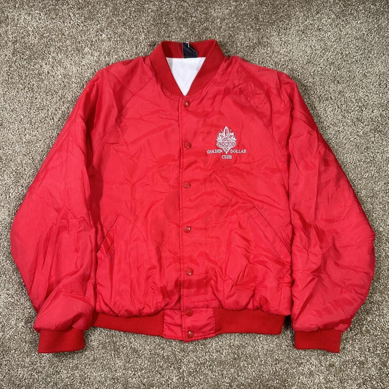Preloved Men's Bomber Jacket - Red - L – VINTAGE … - image 1