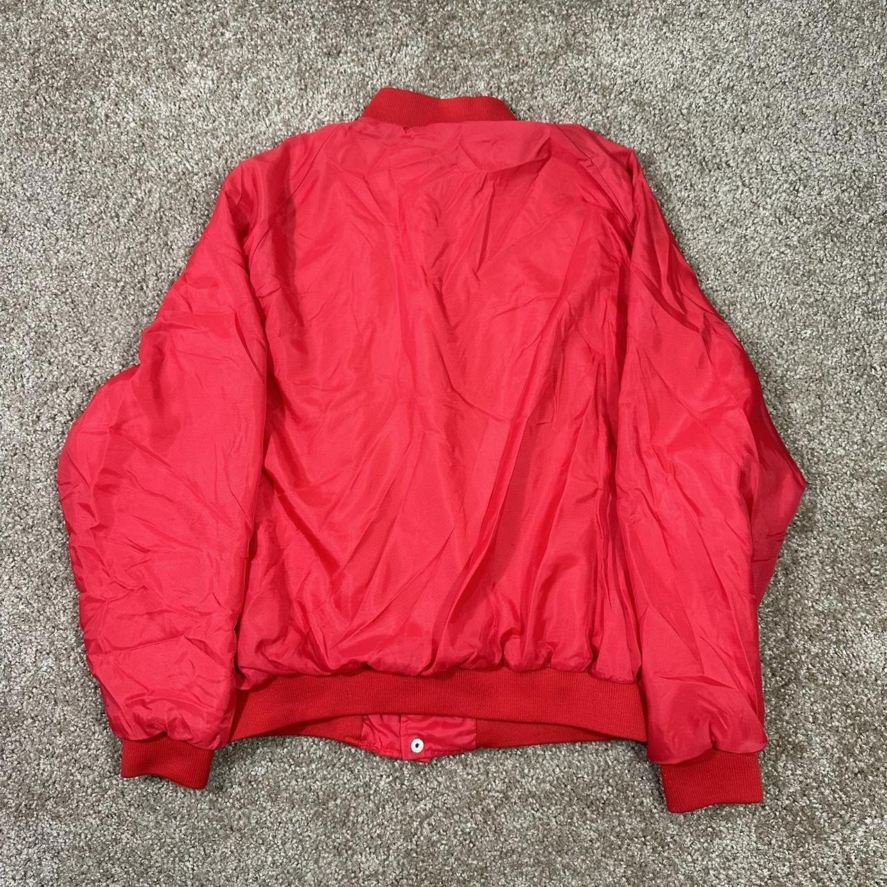 Preloved Men's Bomber Jacket - Red - L – VINTAGE … - image 7