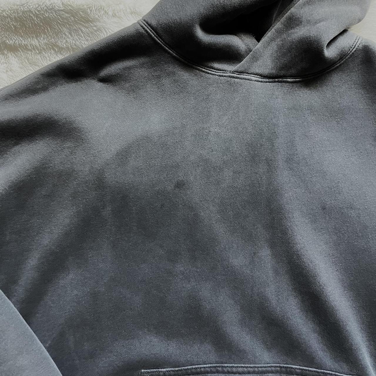 essential dark grey oversized hoodie size xs Depop
