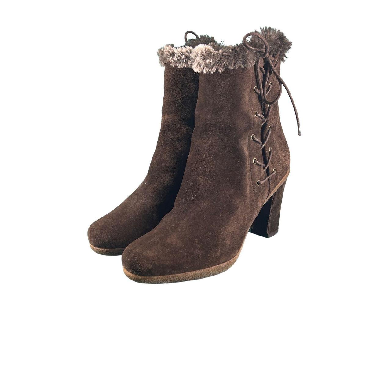 Stuart weitzman suede lace up outlet boots