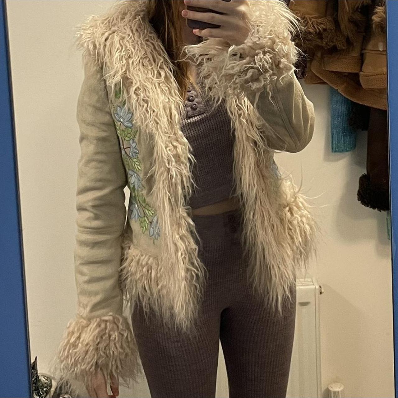 Urban Outfitters Women's Tan Coat Depop