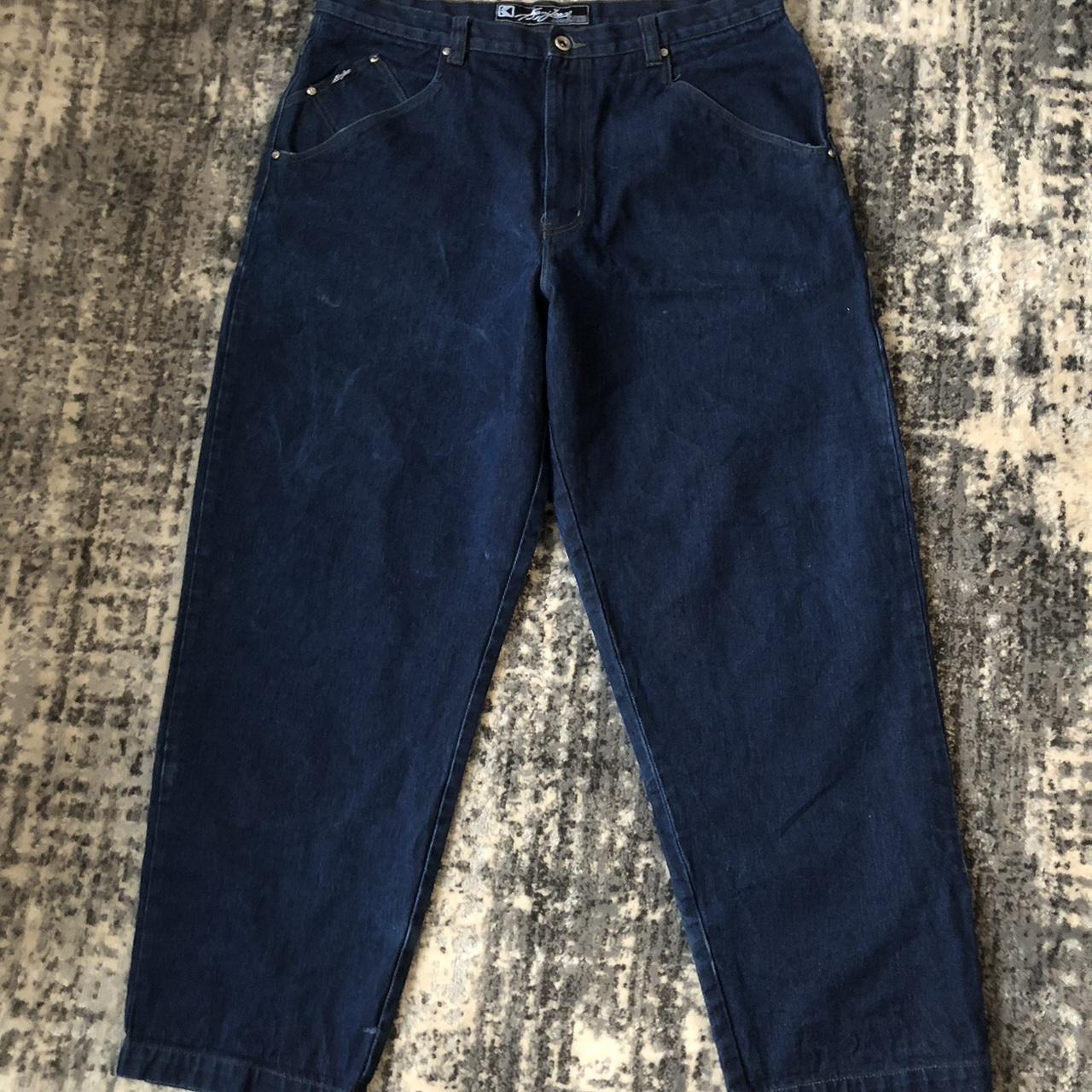 Karl Kani Men's Navy Jeans | Depop