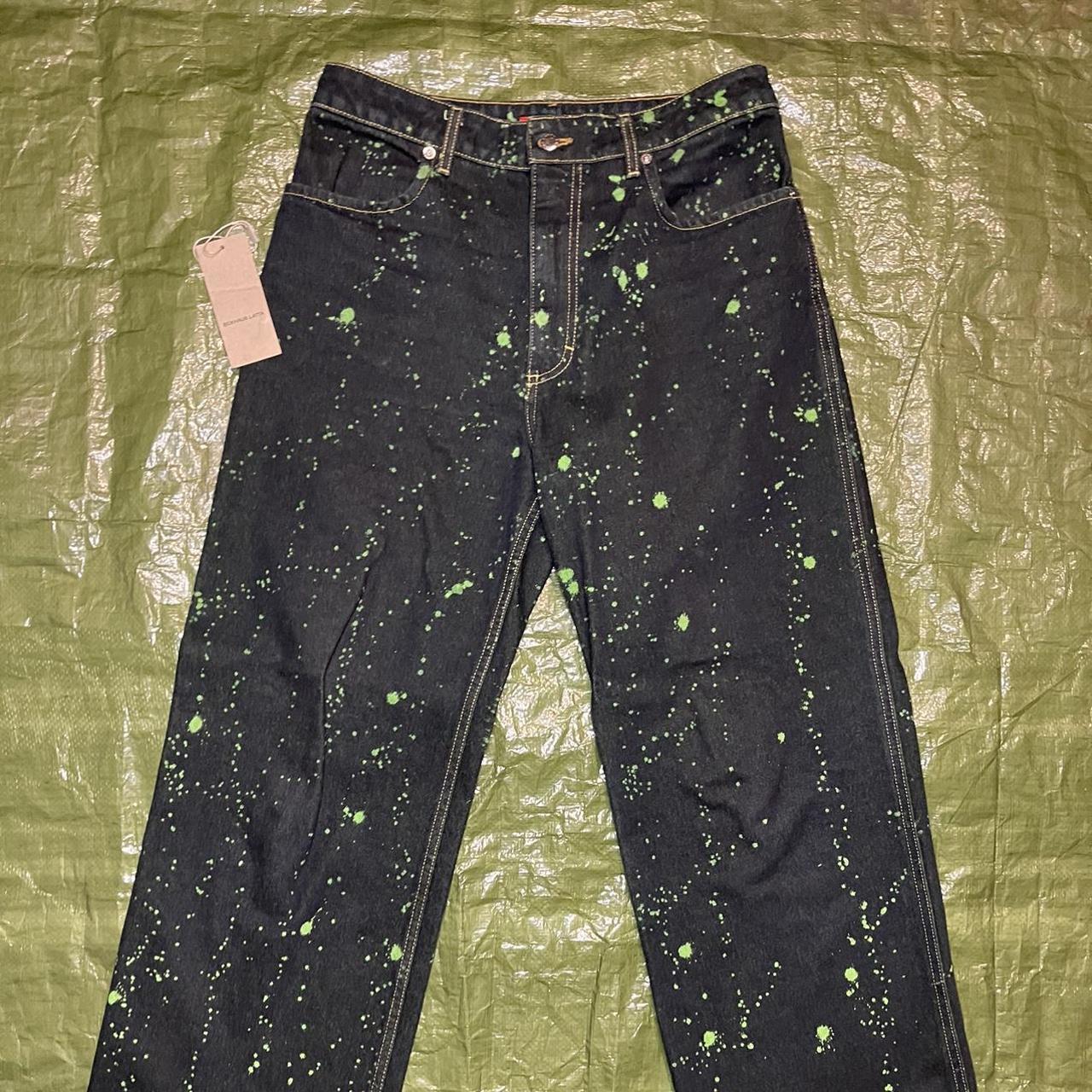 Eckhaus Latta Men's Green and Navy Jeans