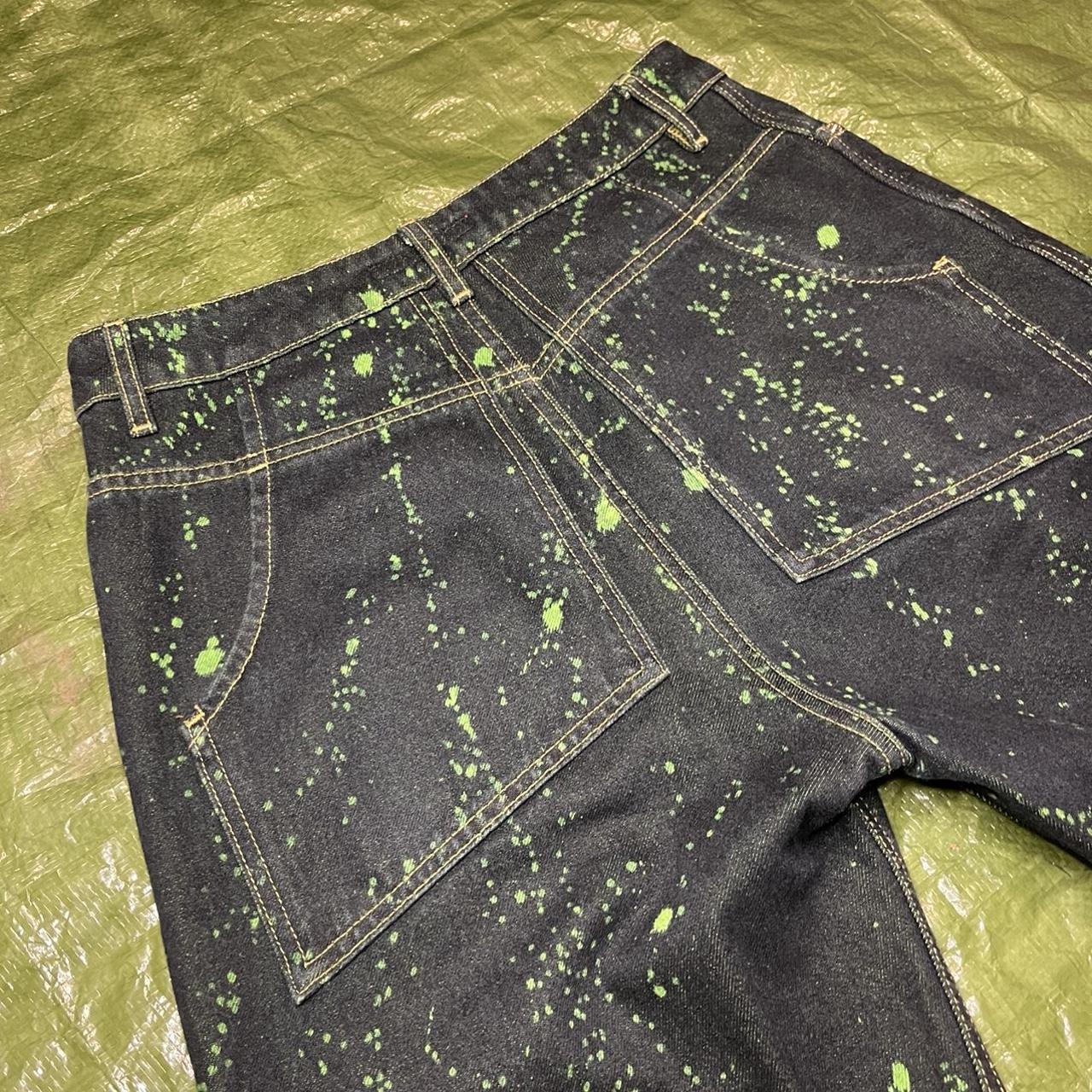 Eckhaus Latta Men's Green and Navy Jeans (4)