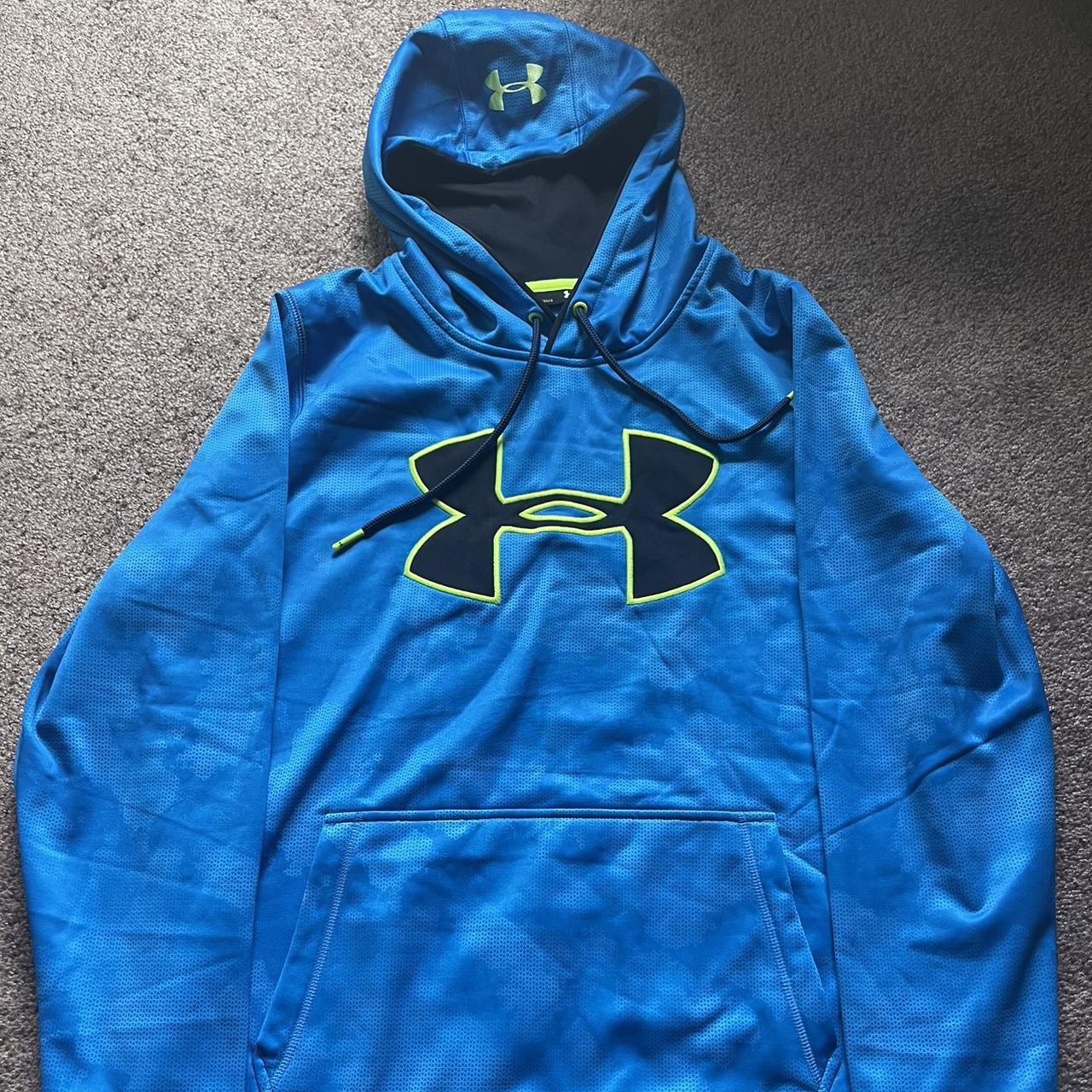 Under Armour blue hoodie Mens M - Depop