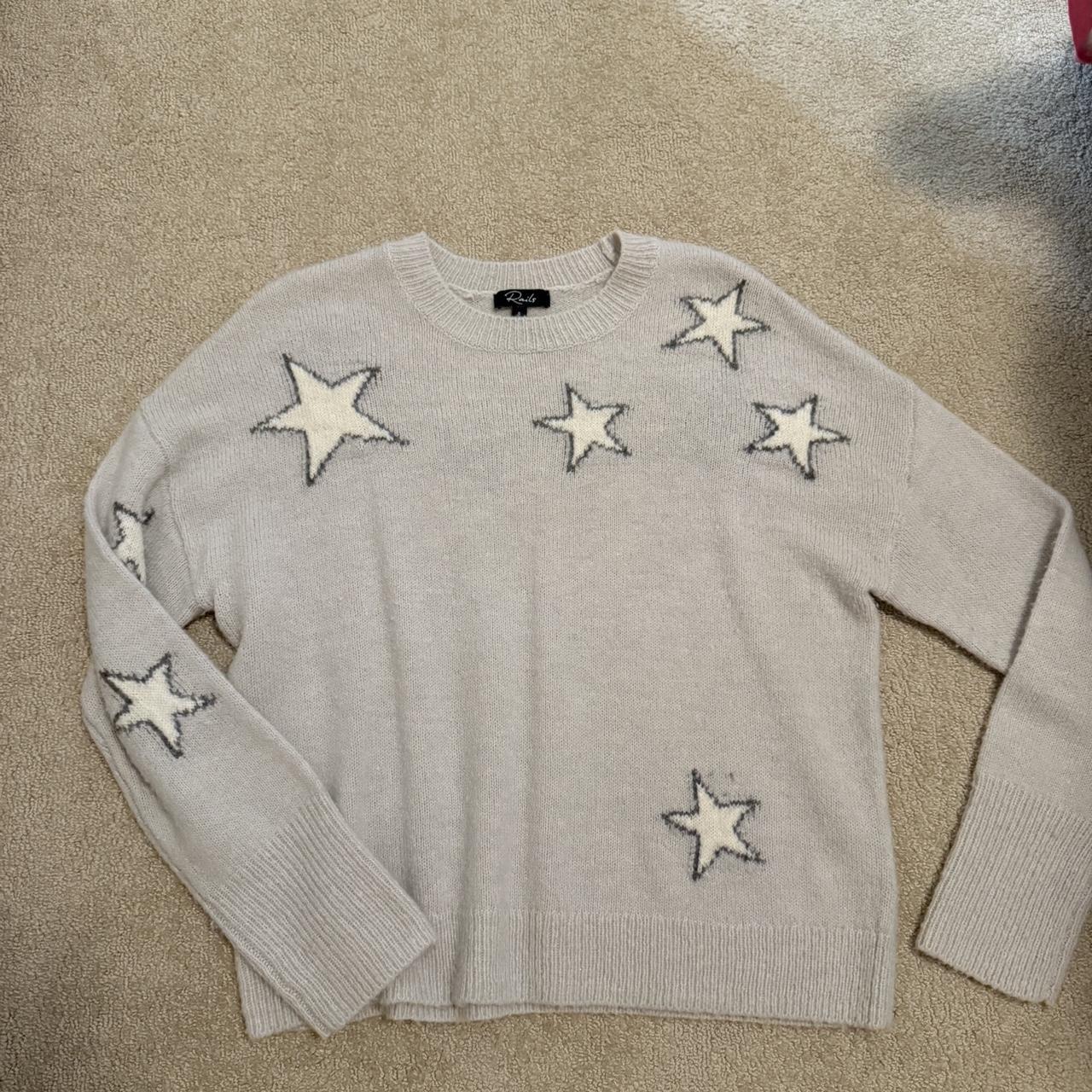 Rails Women's Sweater - Grey/Cream - S – Cream an… - image 1