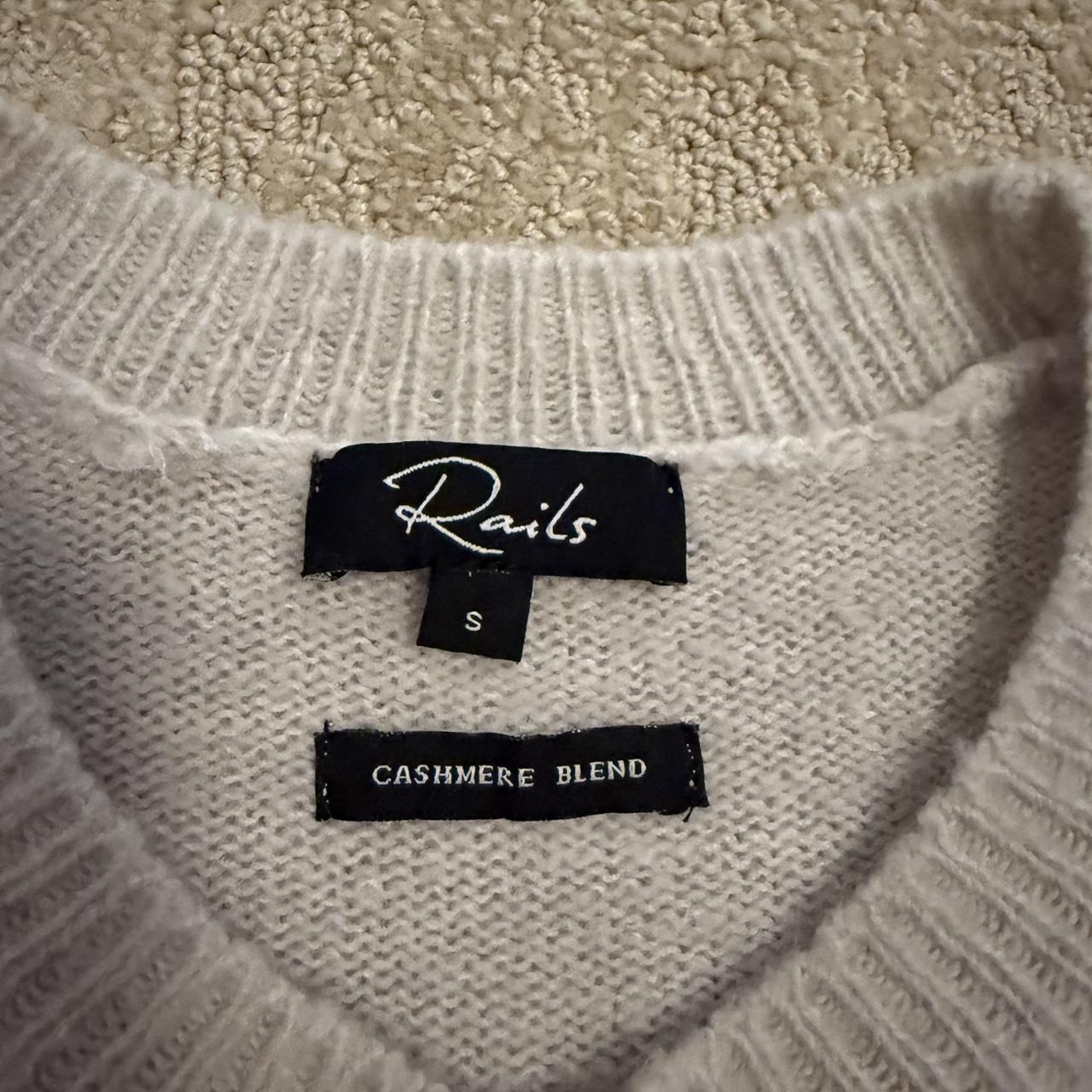 Rails Women's Sweater - Grey/Cream - S – Cream an… - image 3