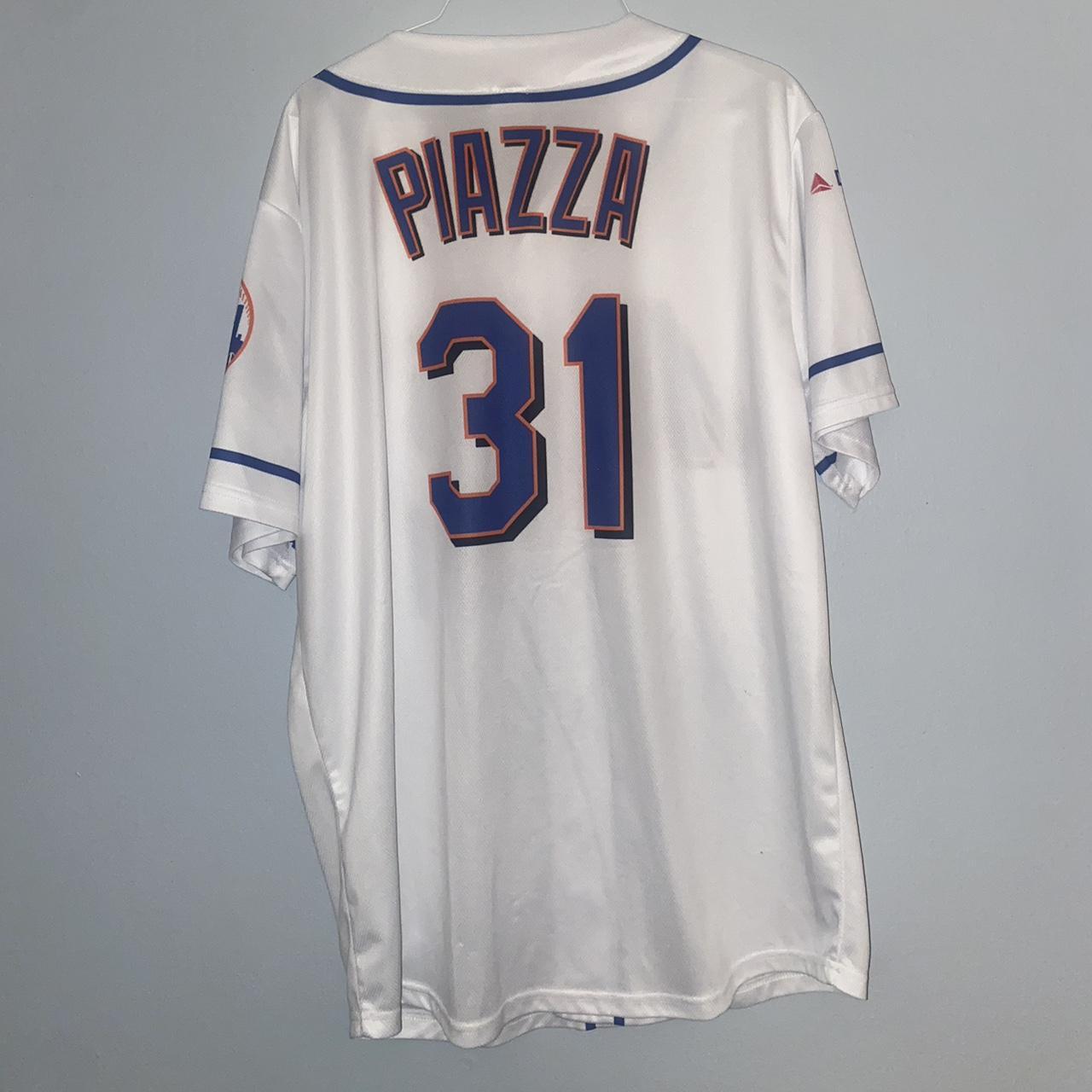 Vintage Nike Team MLB New York Mets Mike Piazza - Depop