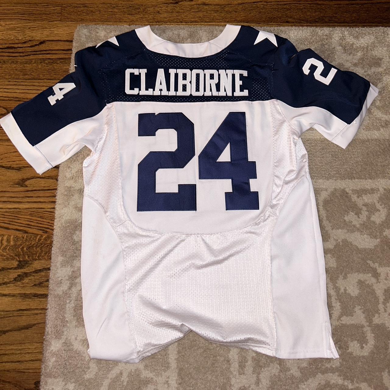 Men's Dallas Cowboys Morris Claiborne Nike Navy Blue Team Color Game Jersey