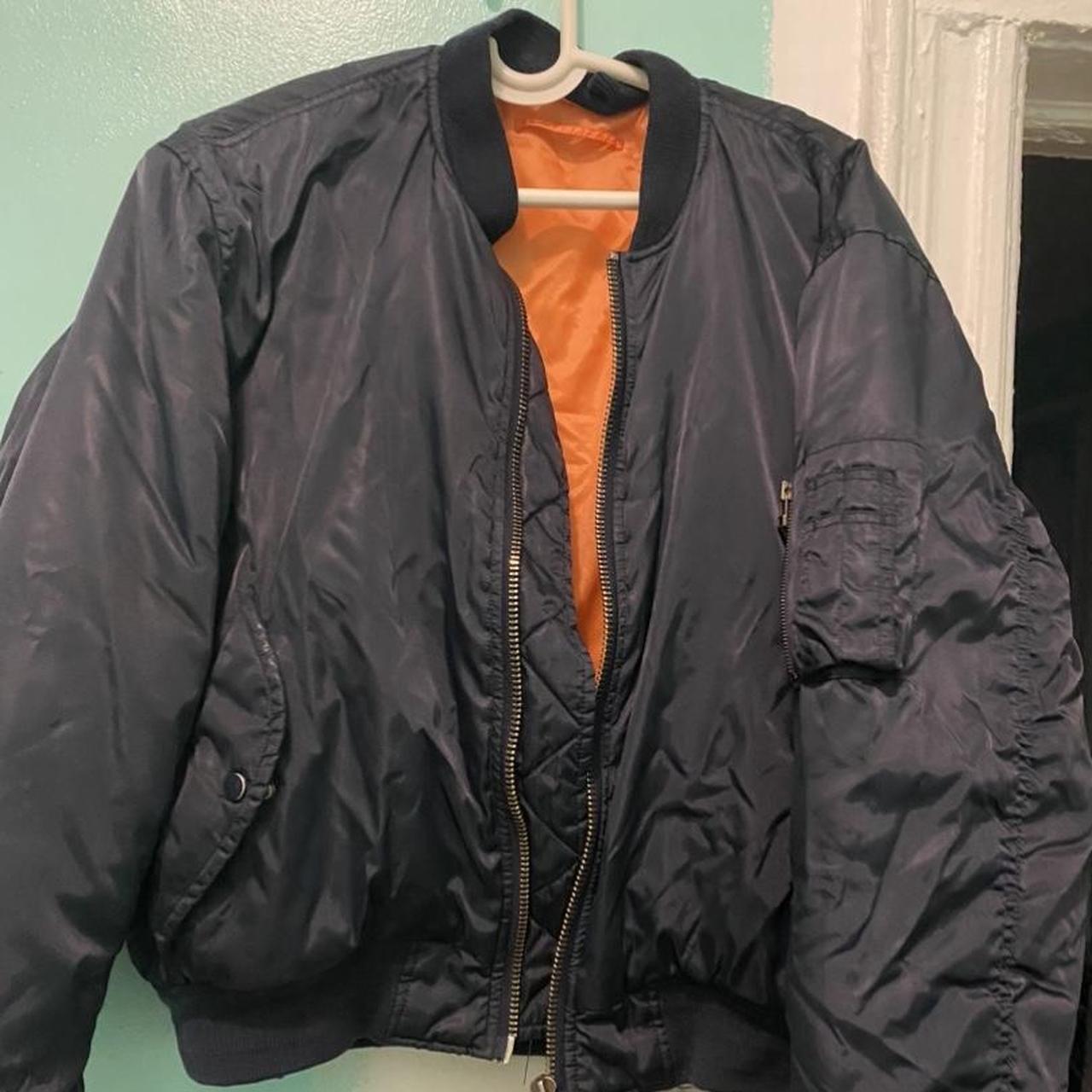 Vintage Men's Bomber Jacket - Blue - L