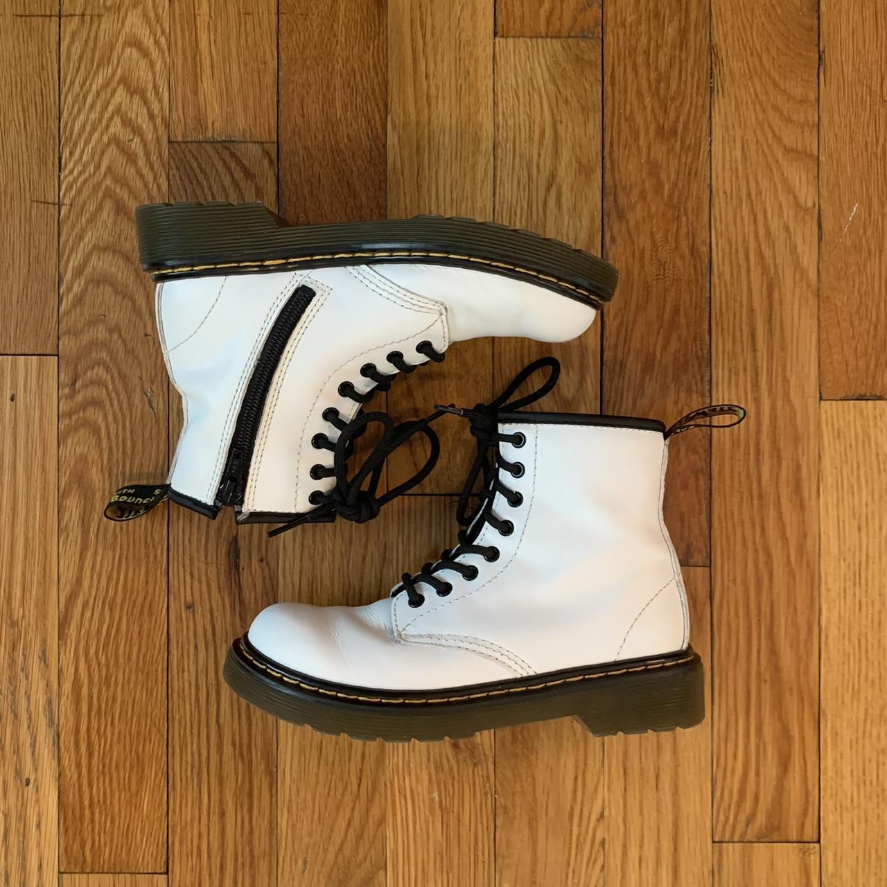 Fake white shop doc martens