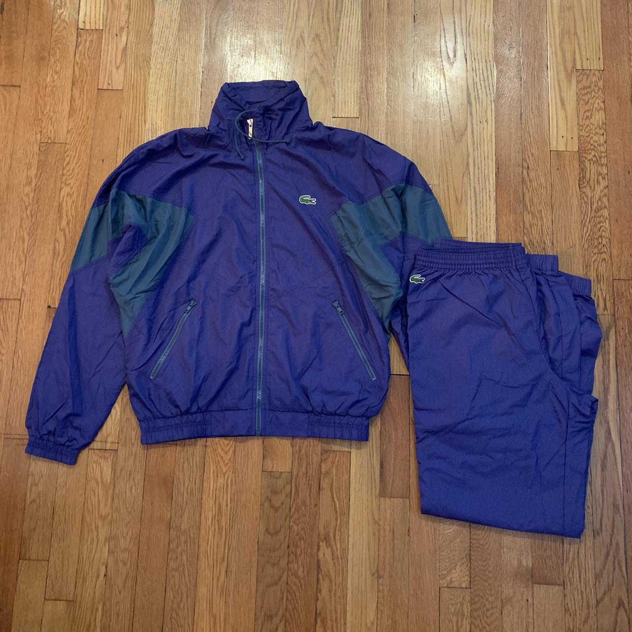 Vintage lacoste sale tracksuit