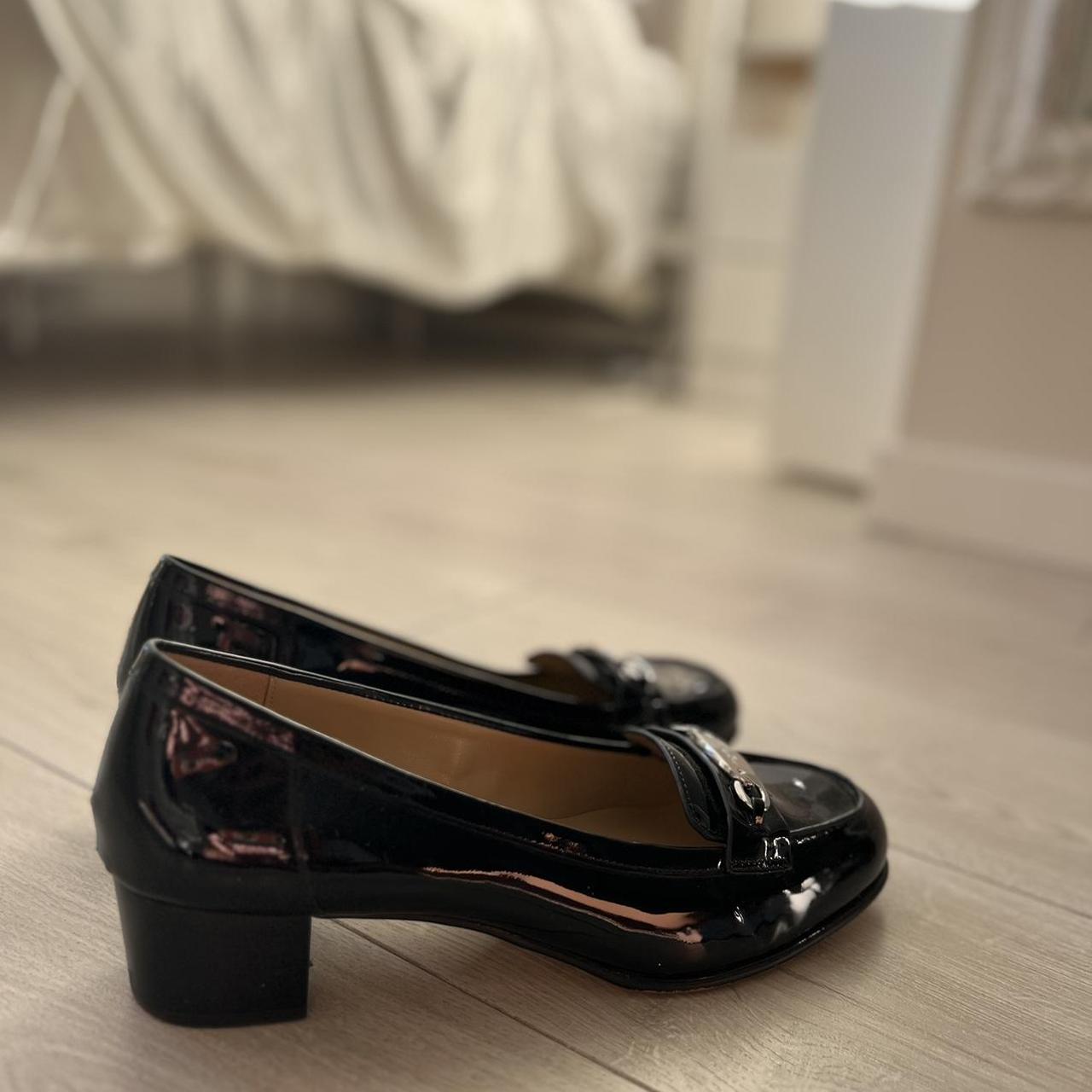 Michael Kors patent leather loafer style school or. Depop