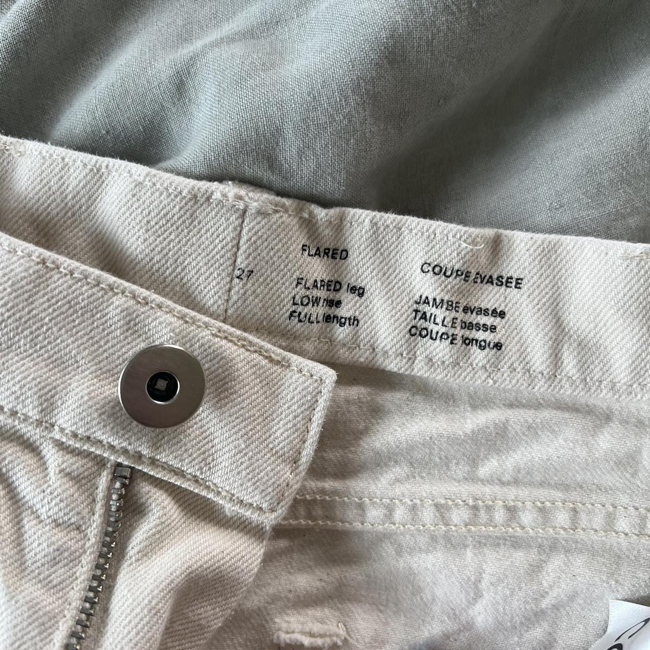 COS Women's Cream and White Jeans (3)