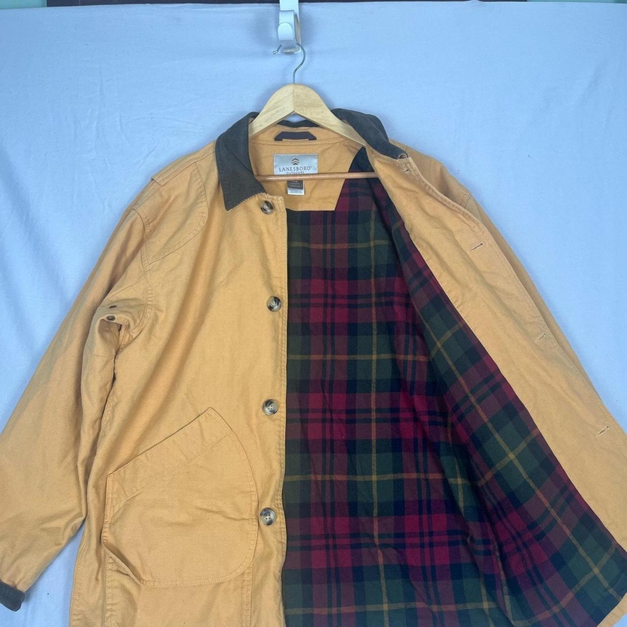 Preloved Men's Canvas Jacket - Tan/Brown - L – La… - image 4