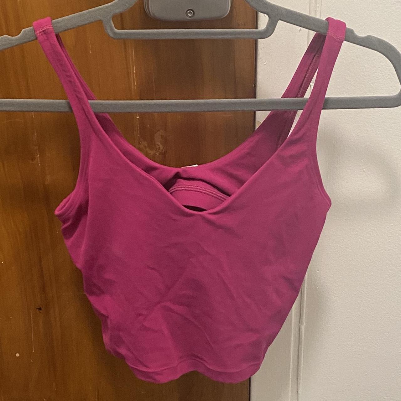 lululemon ripened raspberry align tank. I DONT KNOW... - Depop