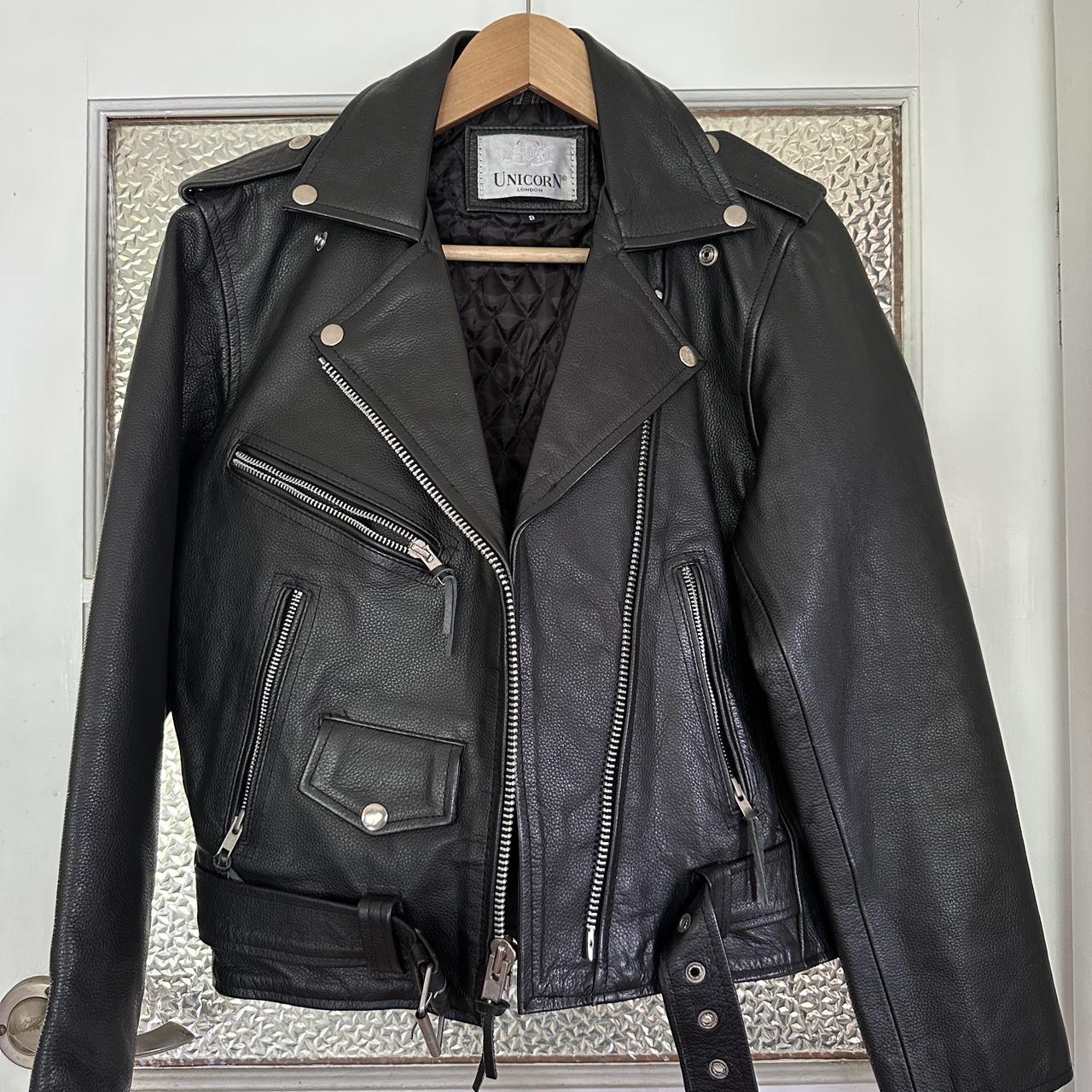 Unicorn London Vintage Leather Jacket Real leather... - Depop