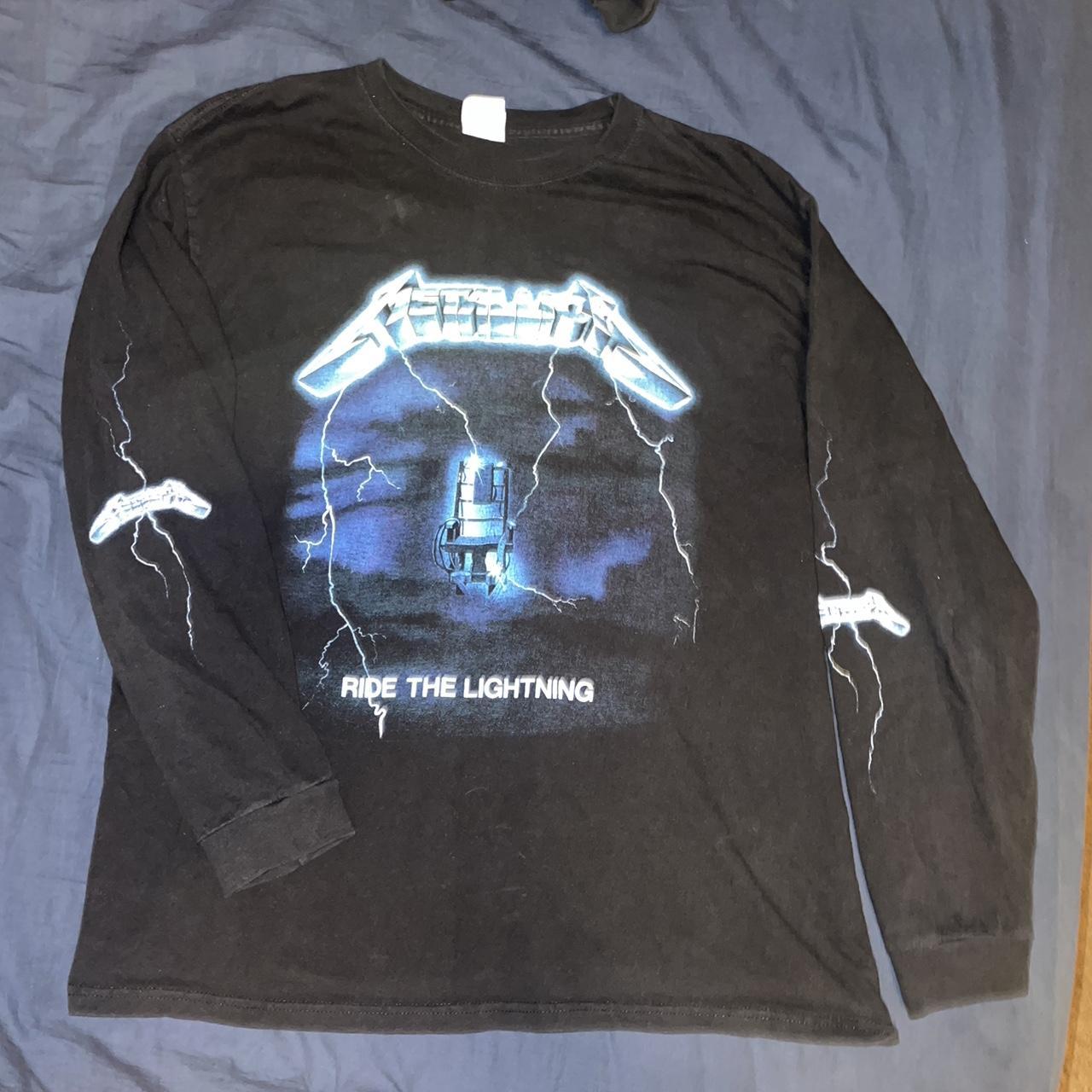 Metallica Ride the Lightning long sleeve thrash... Depop