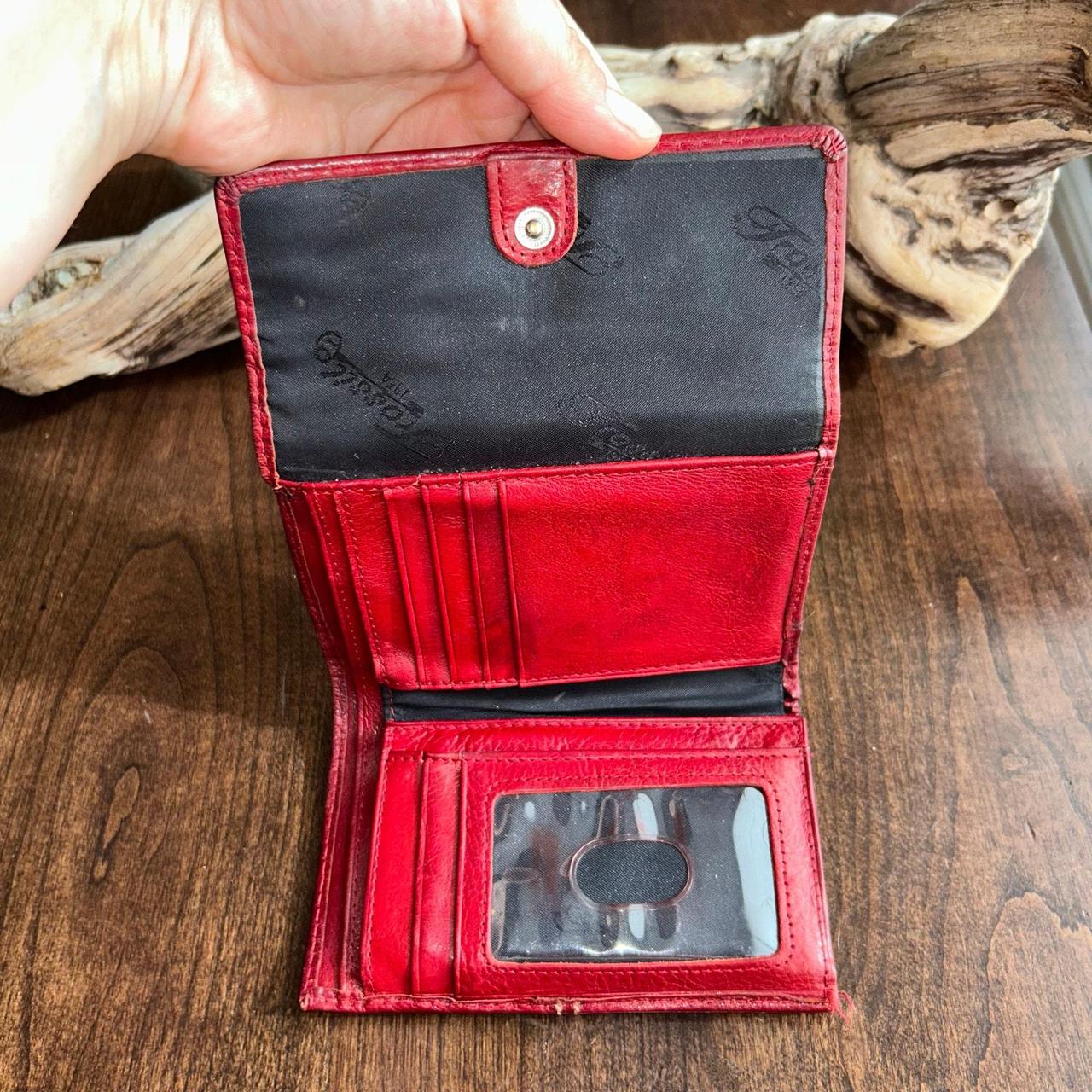Fossil Women's Wallet - Red – Fossil Red Leather … - image 7