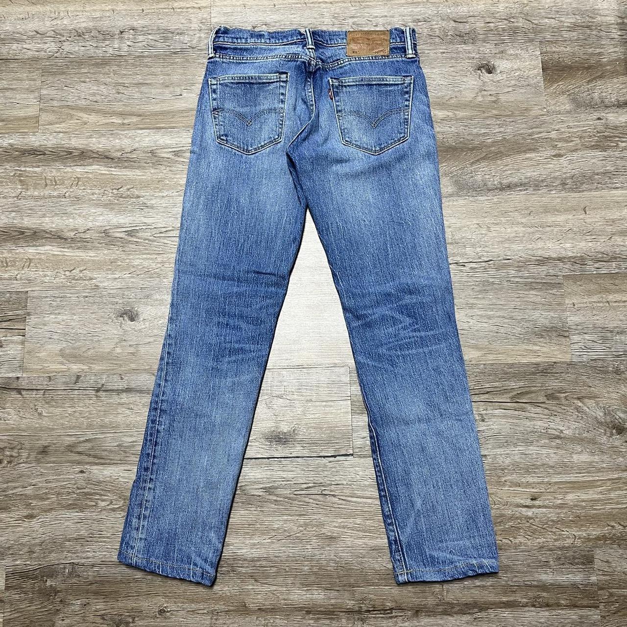 Levi s 511 White Oak Cone Denim Slim Fit Blue Jeans. Depop