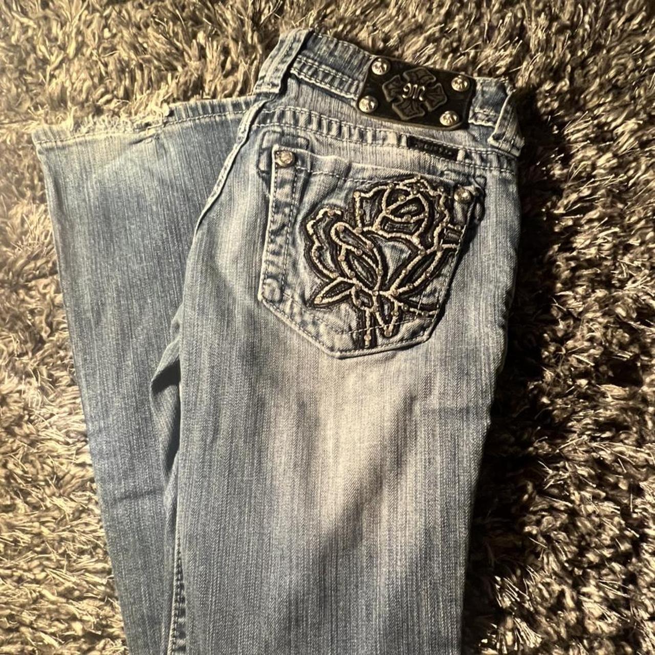 Y2K White Tribal Suko Jeans • In great condition, - Depop